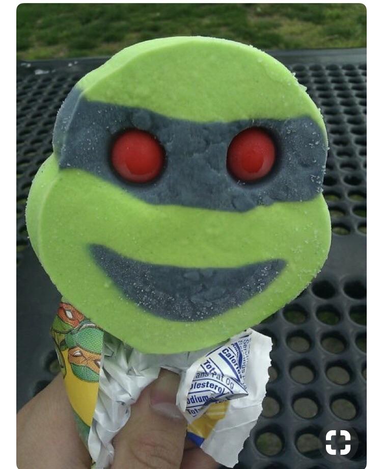 I can still taste these...Teenage Mutant Ninja turtles ice cream! r