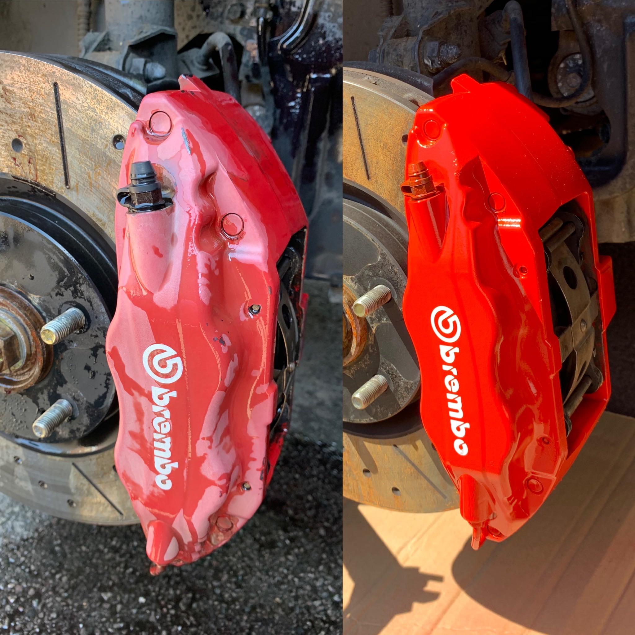 Restored the Calipers myself this past weekend. Evo 8 r