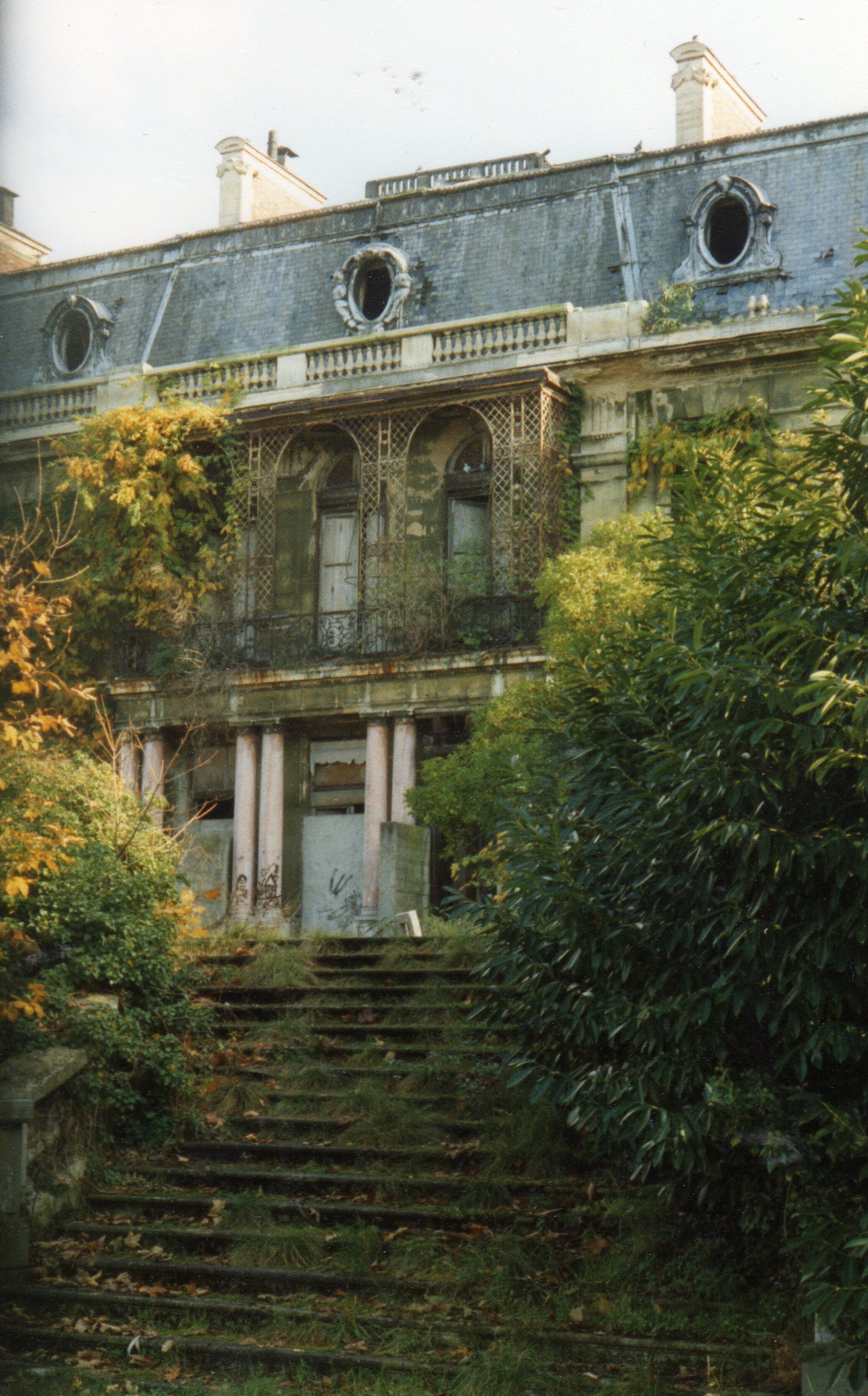 Château Rothschild in the Bois de Boulogne, France. Abandoned since WW2. Picture by Robert