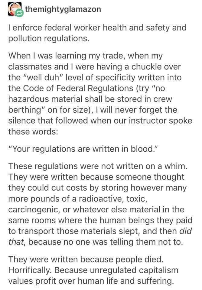 Your regulations are written in blood tumblr