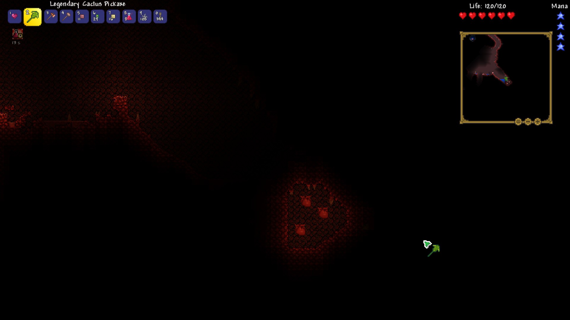 Just found three Crimson hearts together r/Terraria