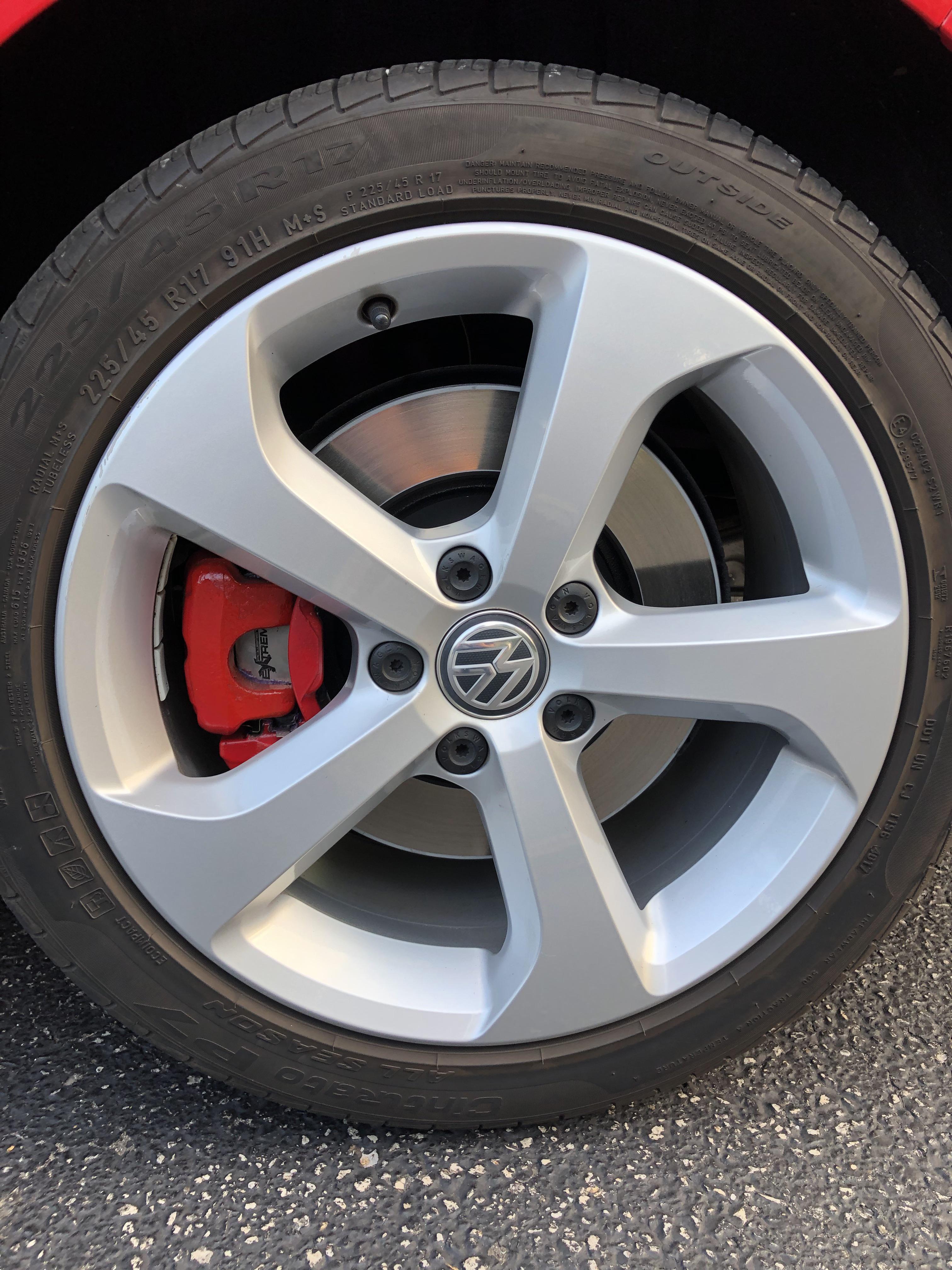 1 week after new brakes and NO DUST!! Power stop pads & Zimmerman