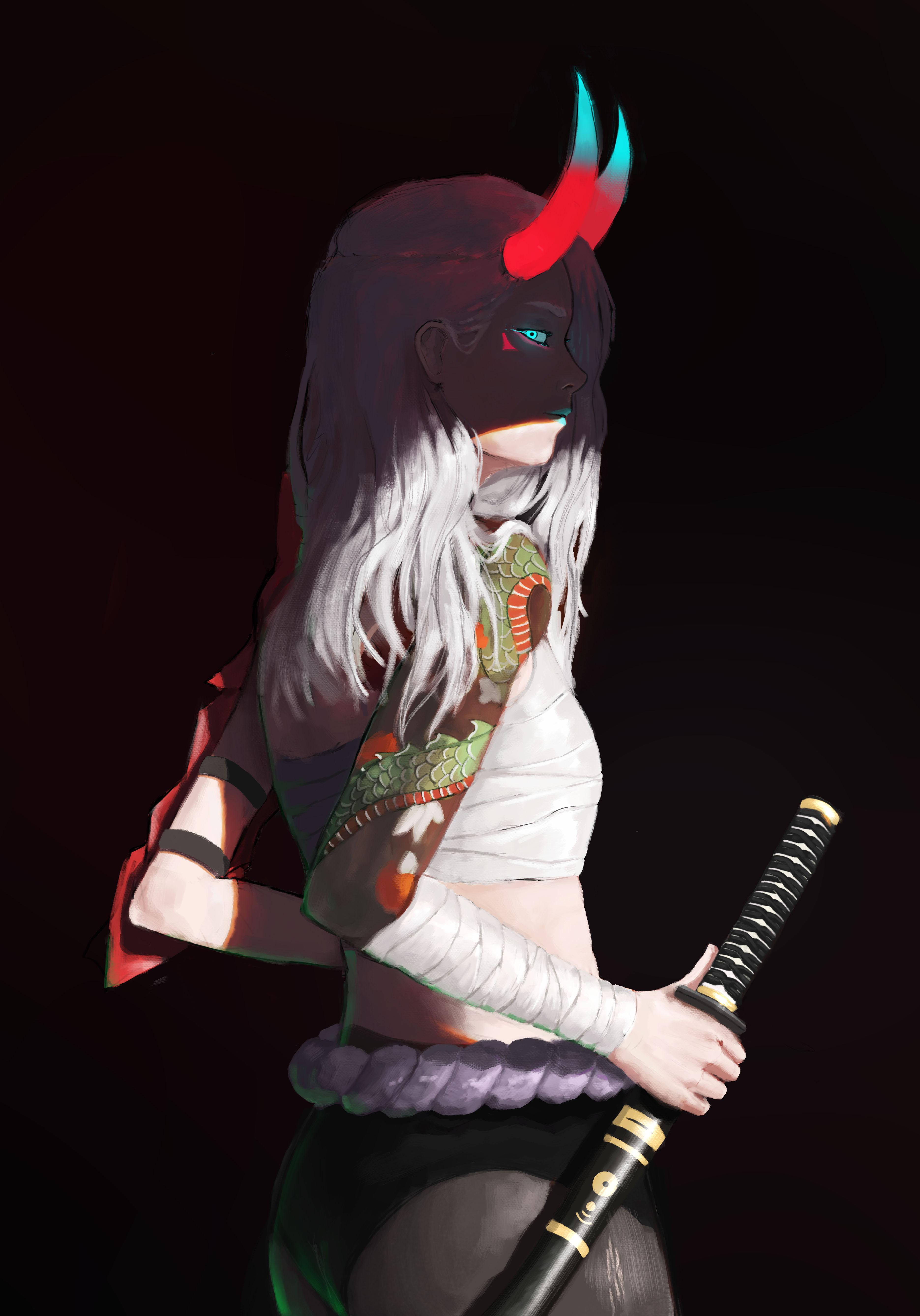 Oni Hunter Concept, Me, Digital, 2020 Art