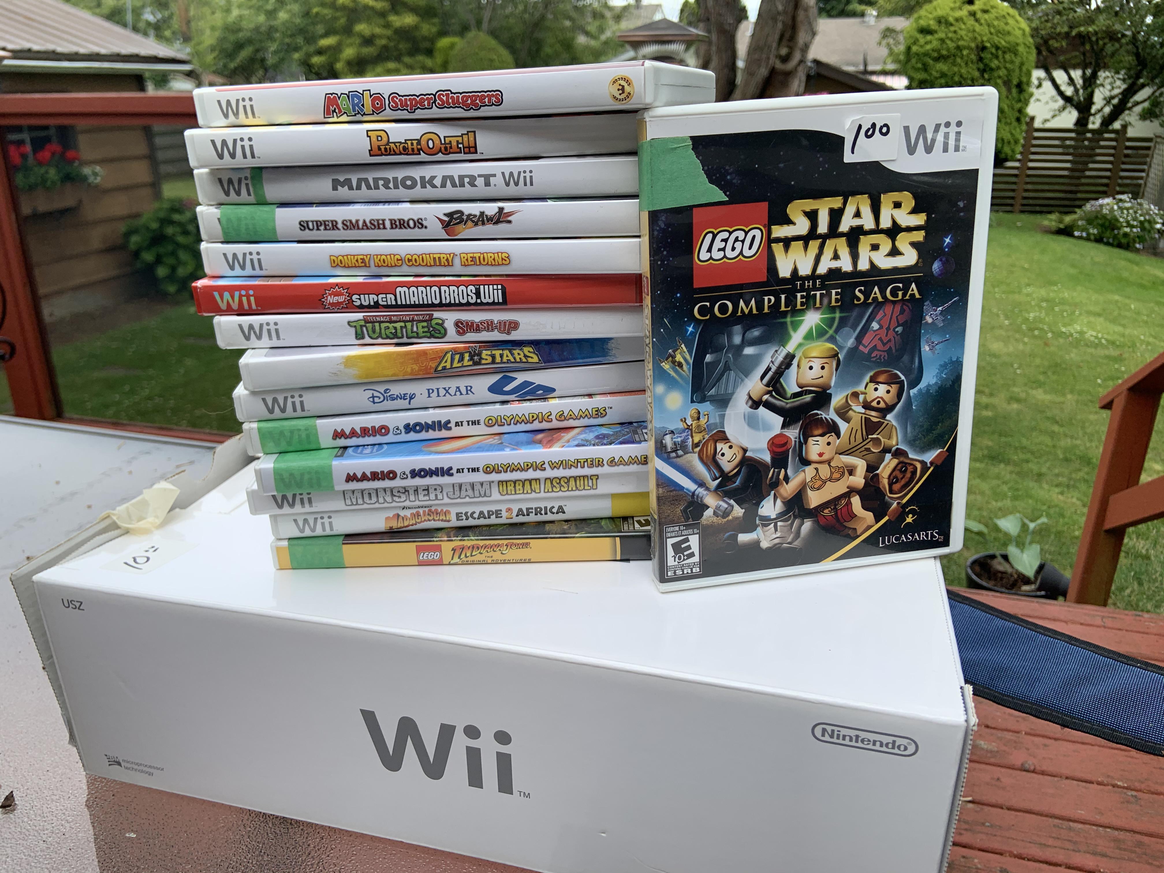Local thrift store haul Wii System was 10 Canadian and each game was
