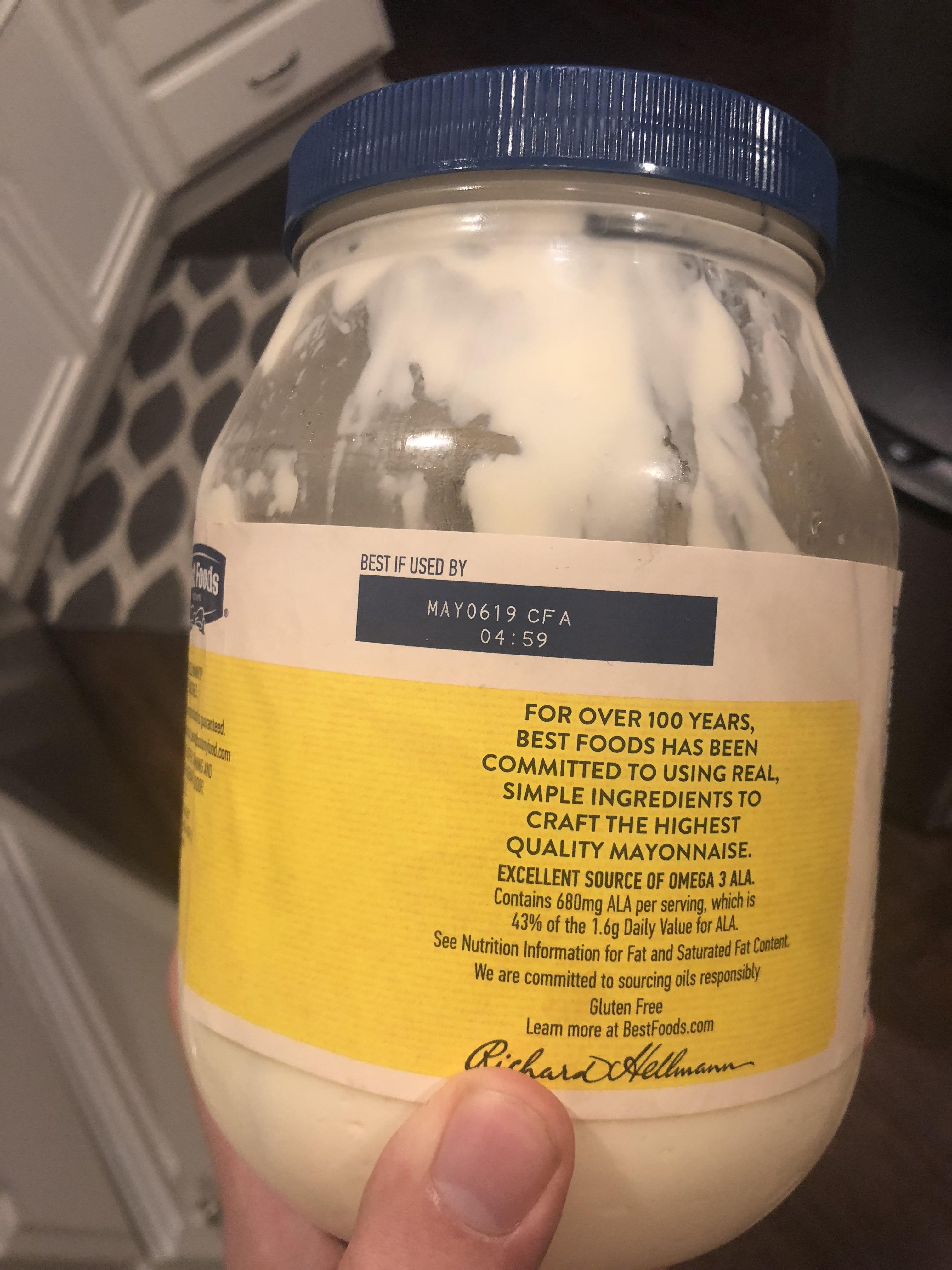 My bottle of mayo’s expiration date starts with “MAY0” r