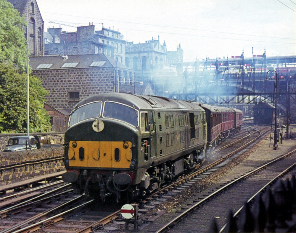 British Railways North British Type 2 (Class 21) No. D6147 leaves