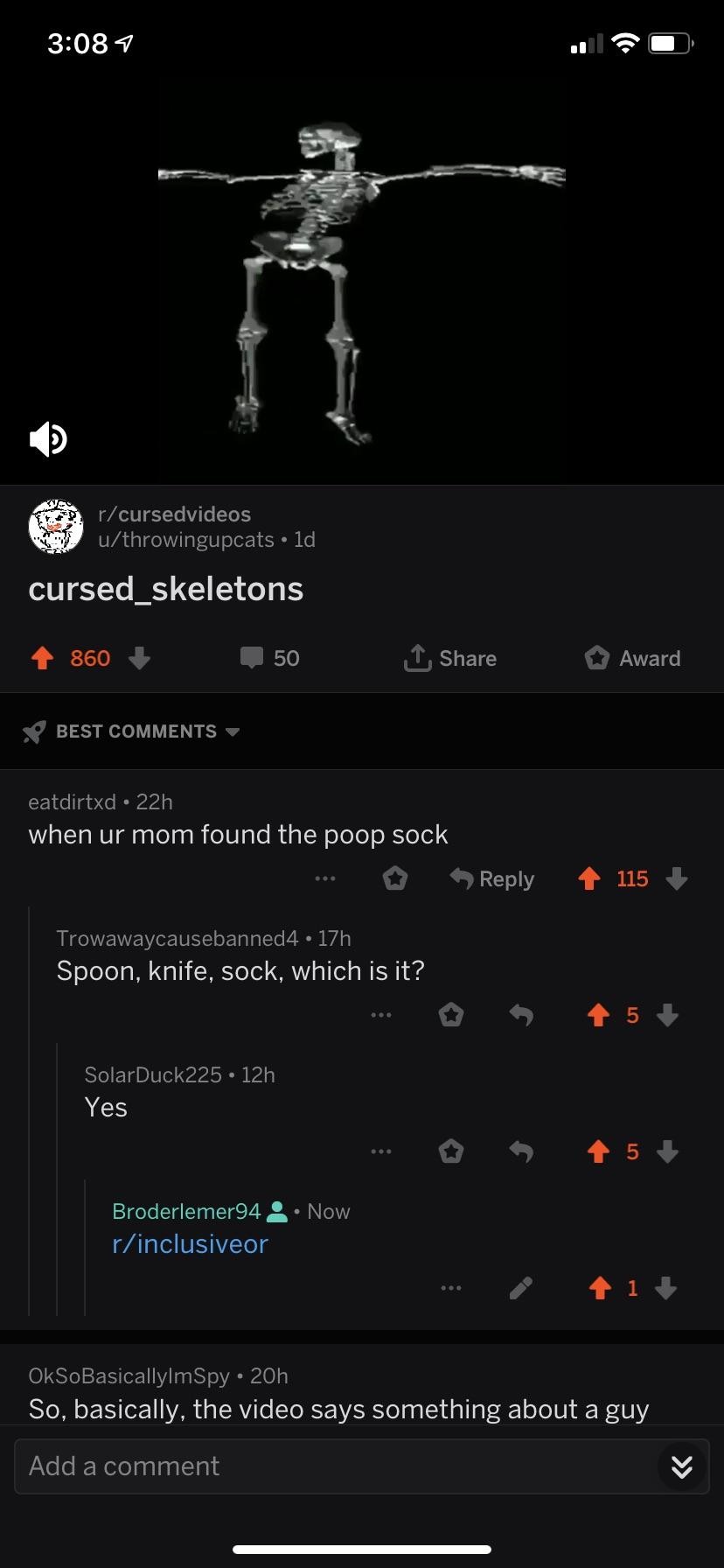 Poop sock r/InclusiveOr