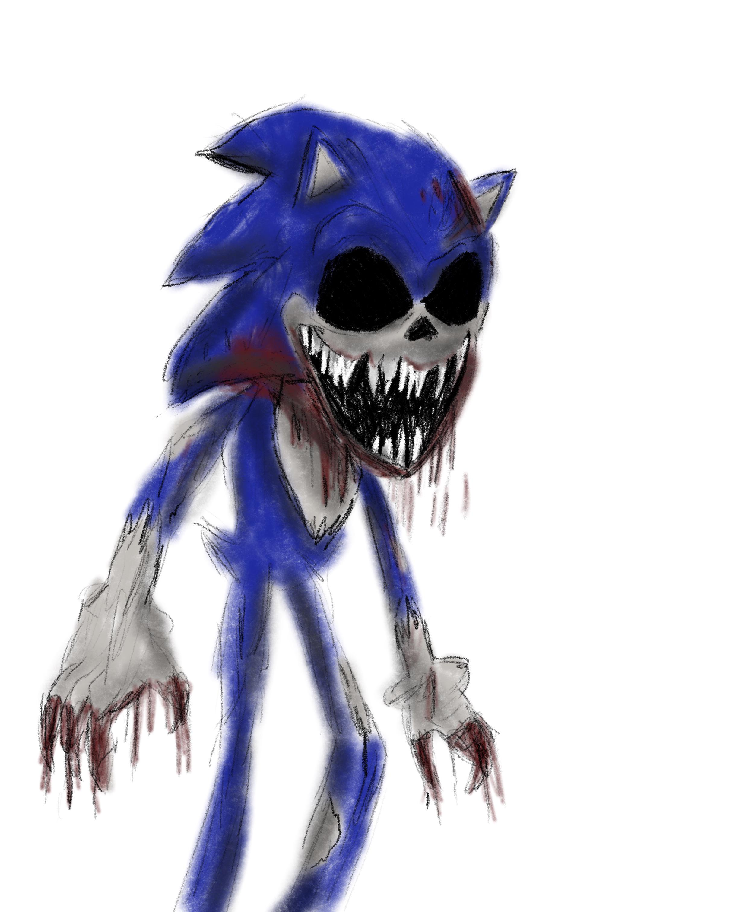 I drew the Black Sun Sonic from Vs. Sonic.EXE r/FridayNightFunkin