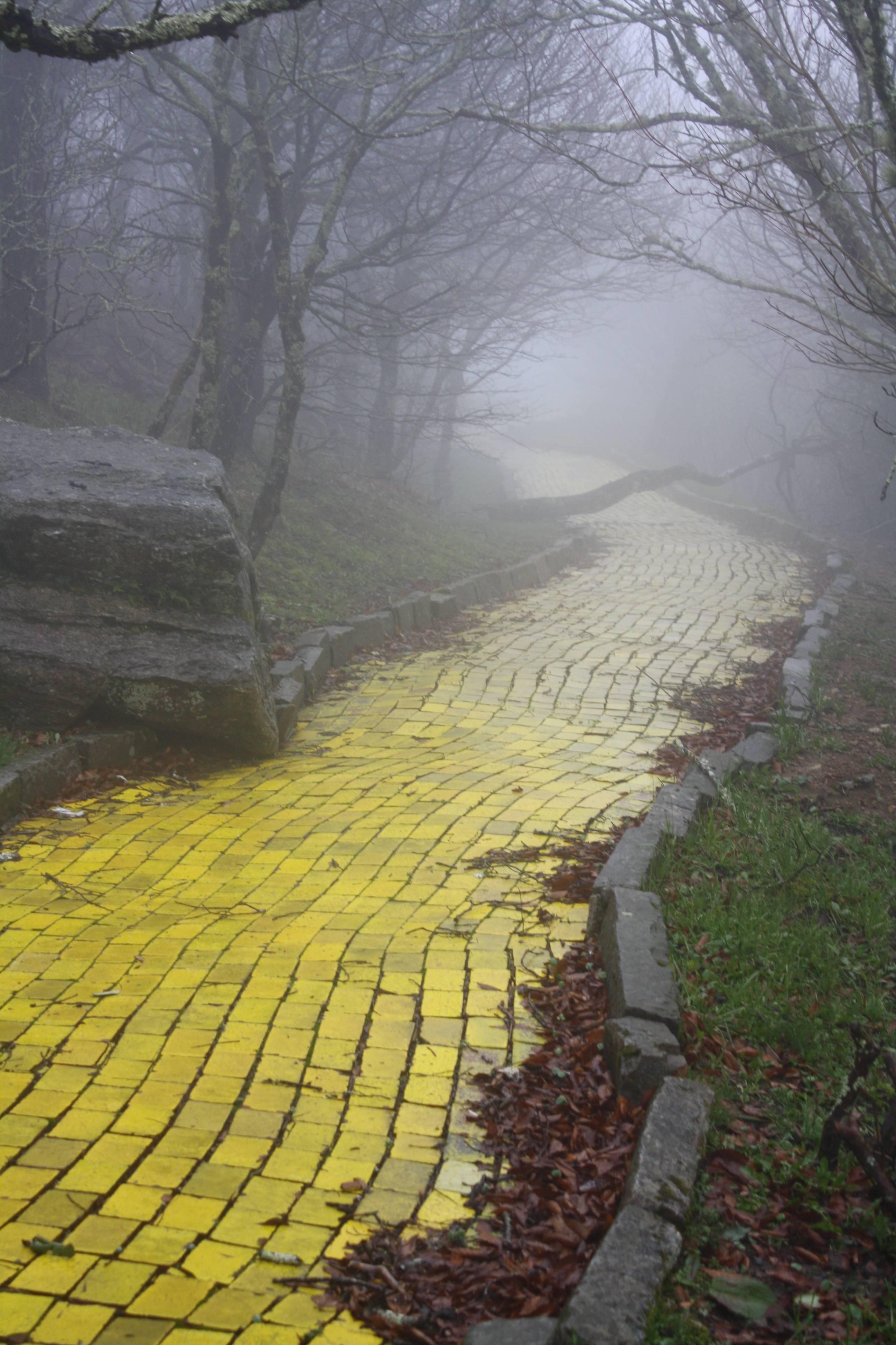 The eerie yellow brick road of abandoned "Land of Oz" theme park in