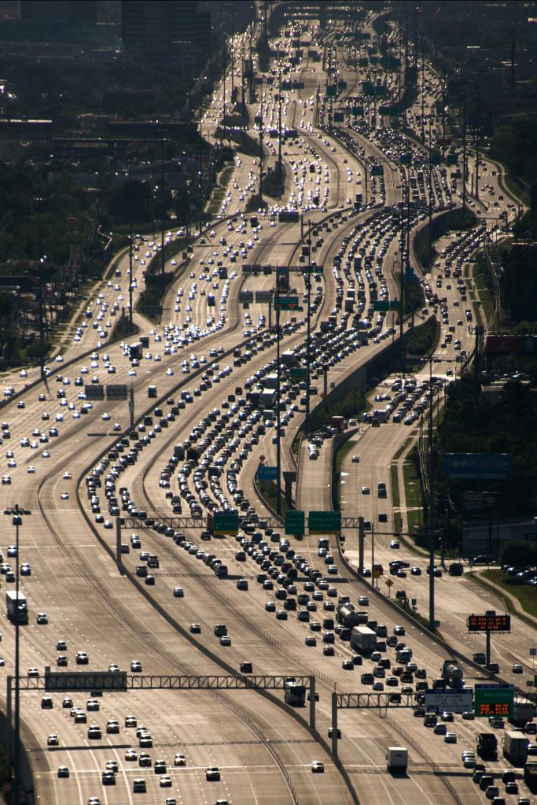 Largest freeway in the world. Houston, TX Katy freeway UrbanHell