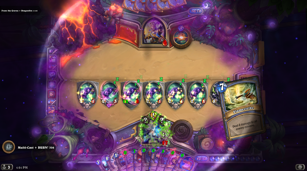 This is Turn 3. Not only PuzzleBox got tripled, but each spell also