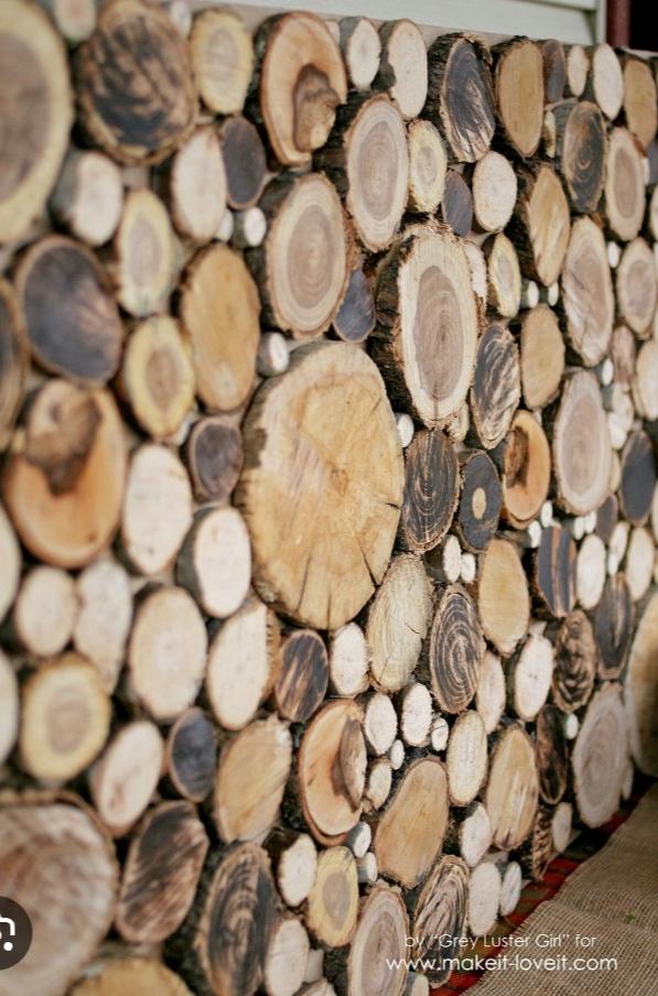 Wood slice wall yes or no? r/interiordecorating