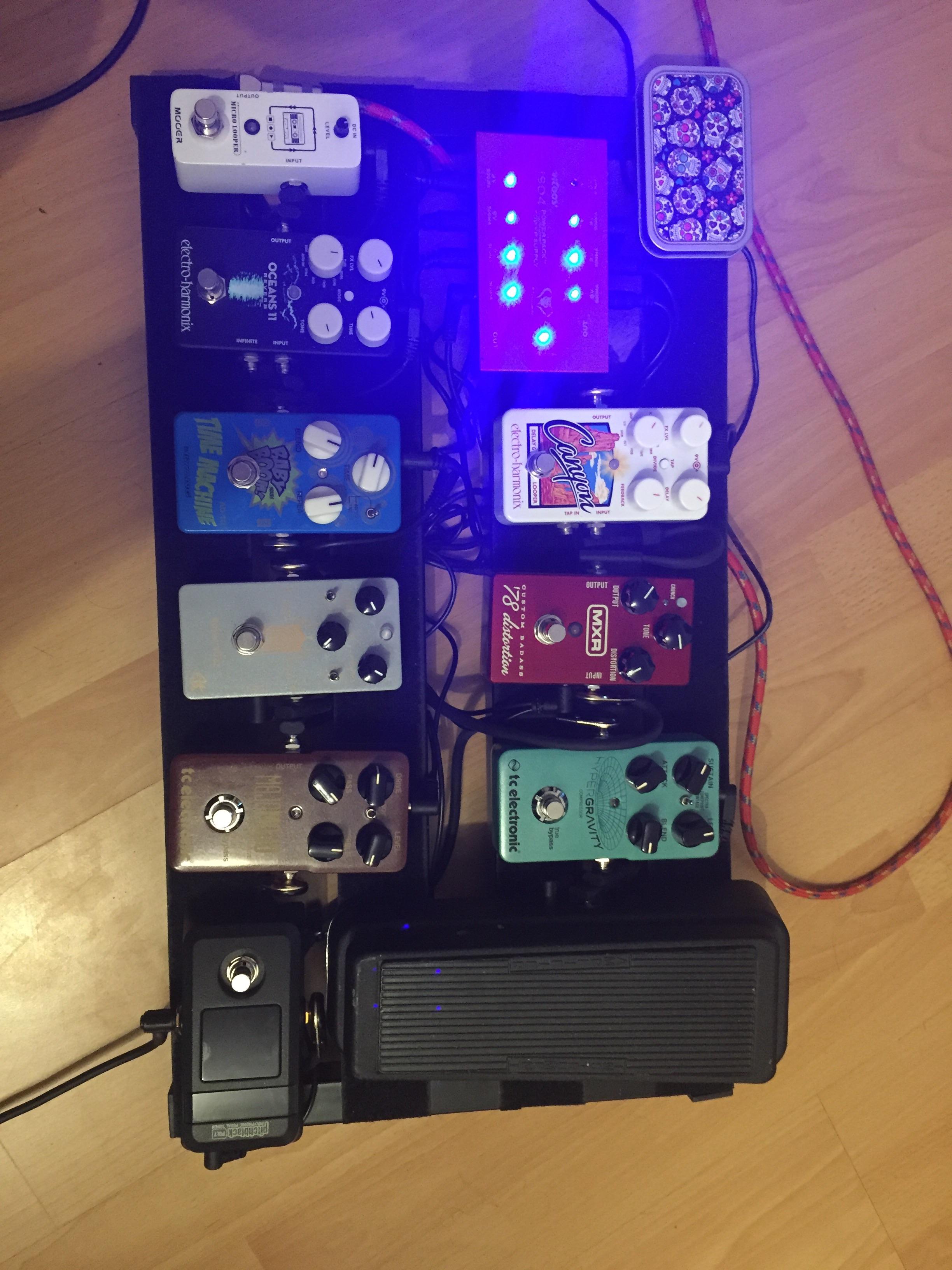 Finally finished my first proper pedal board. Nothing crazy but super