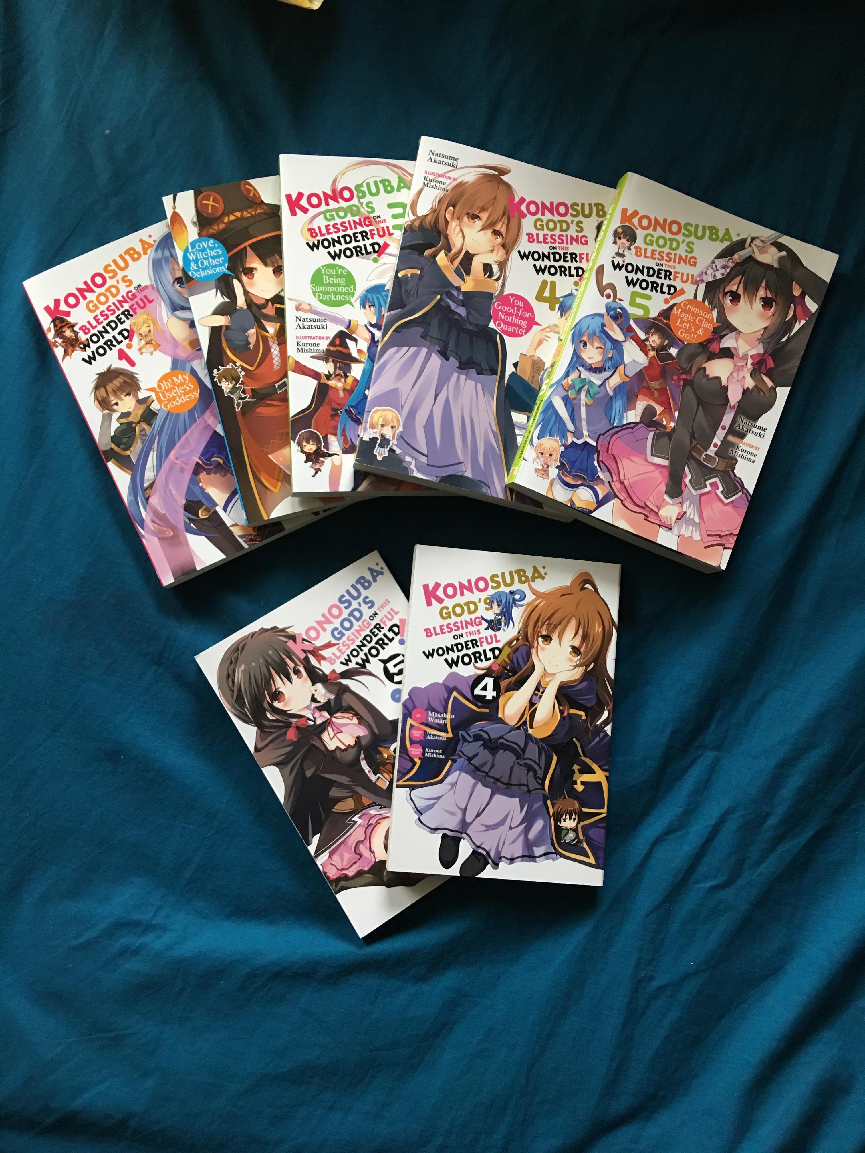 Just got the light novels and manga Konosuba