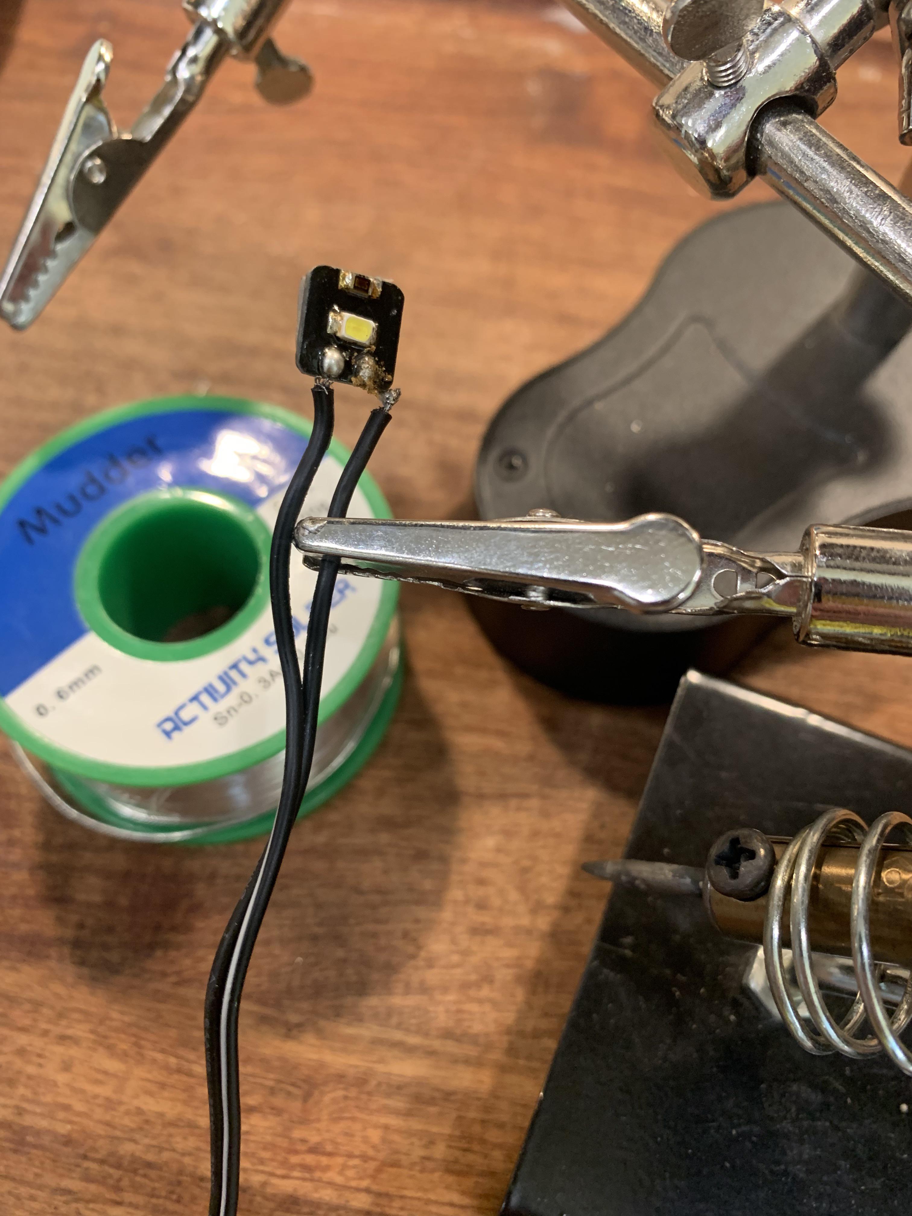 Trying to solder this but the solder won’t melt on the iron from the