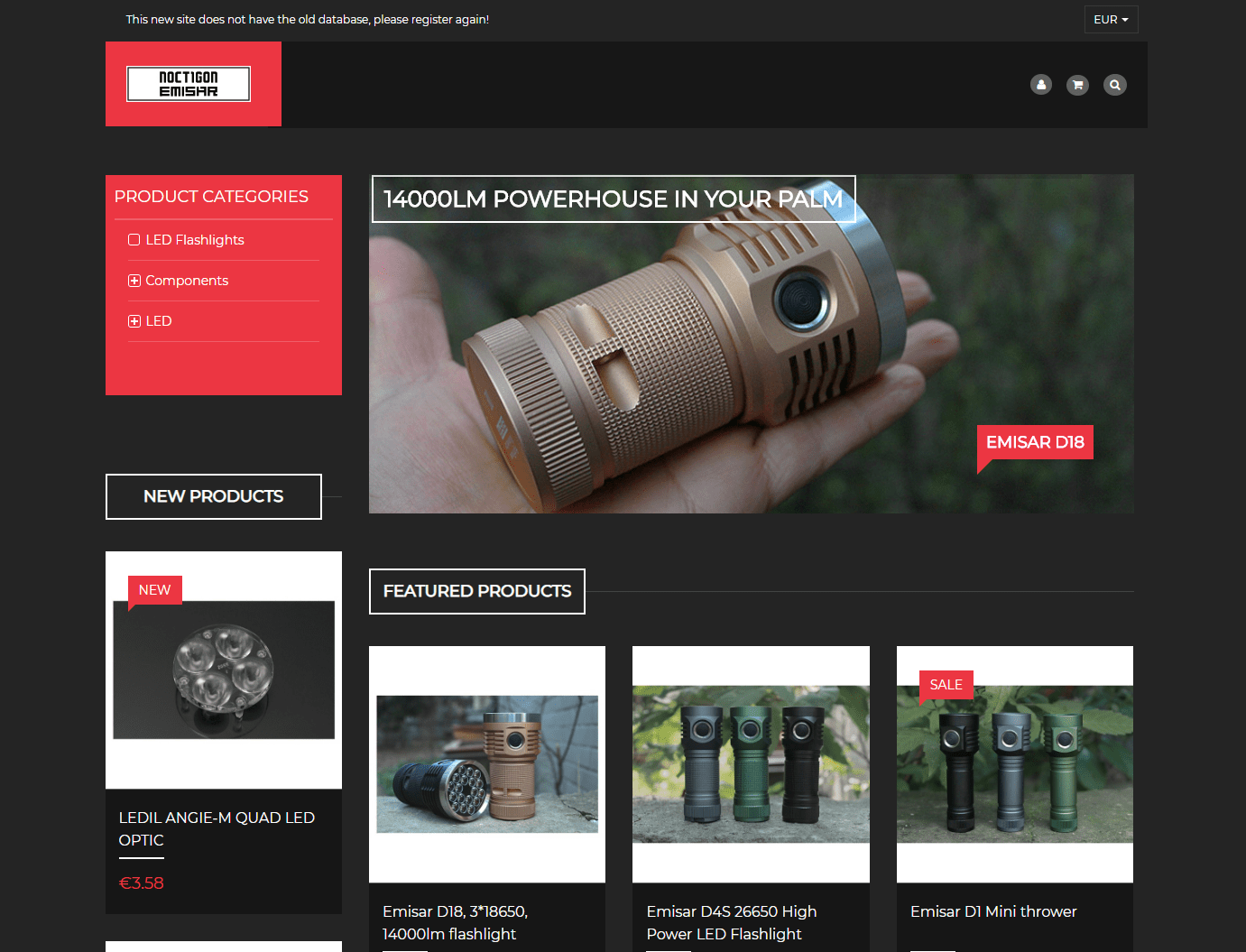 Intloutdoor's new website looking pretty good! r/flashlight