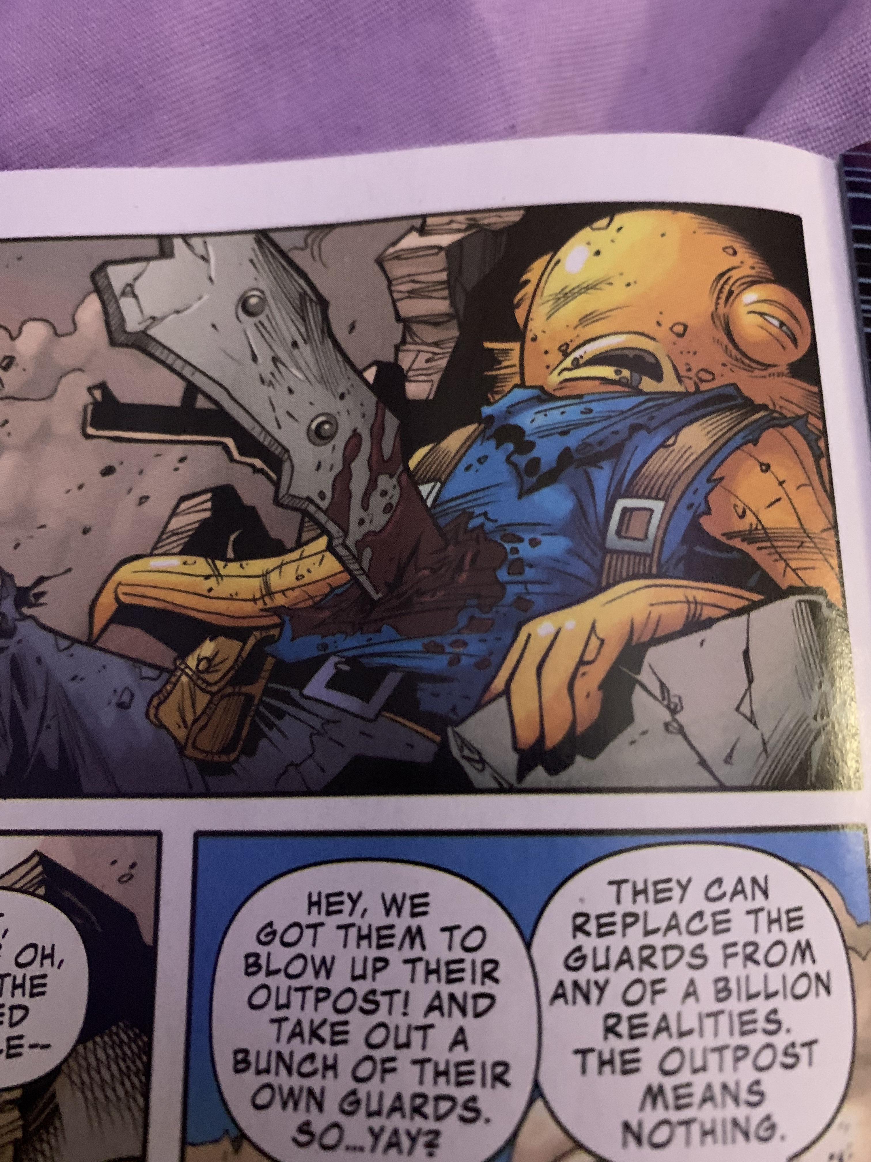 This is fish sticks second time dying in the comics😔 I feel like