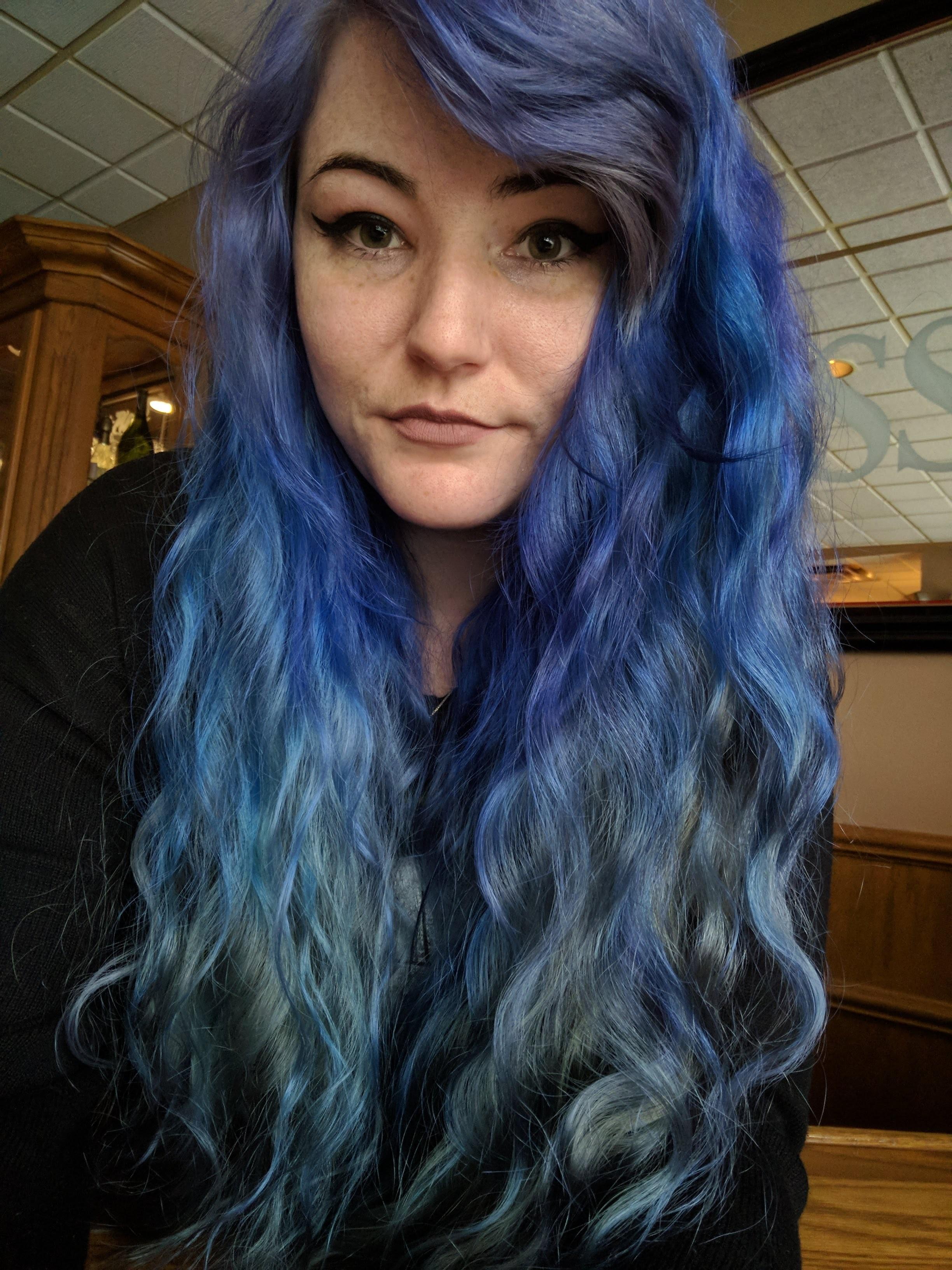 Decided to take advantage of having a job that doesn't mind crazy hair