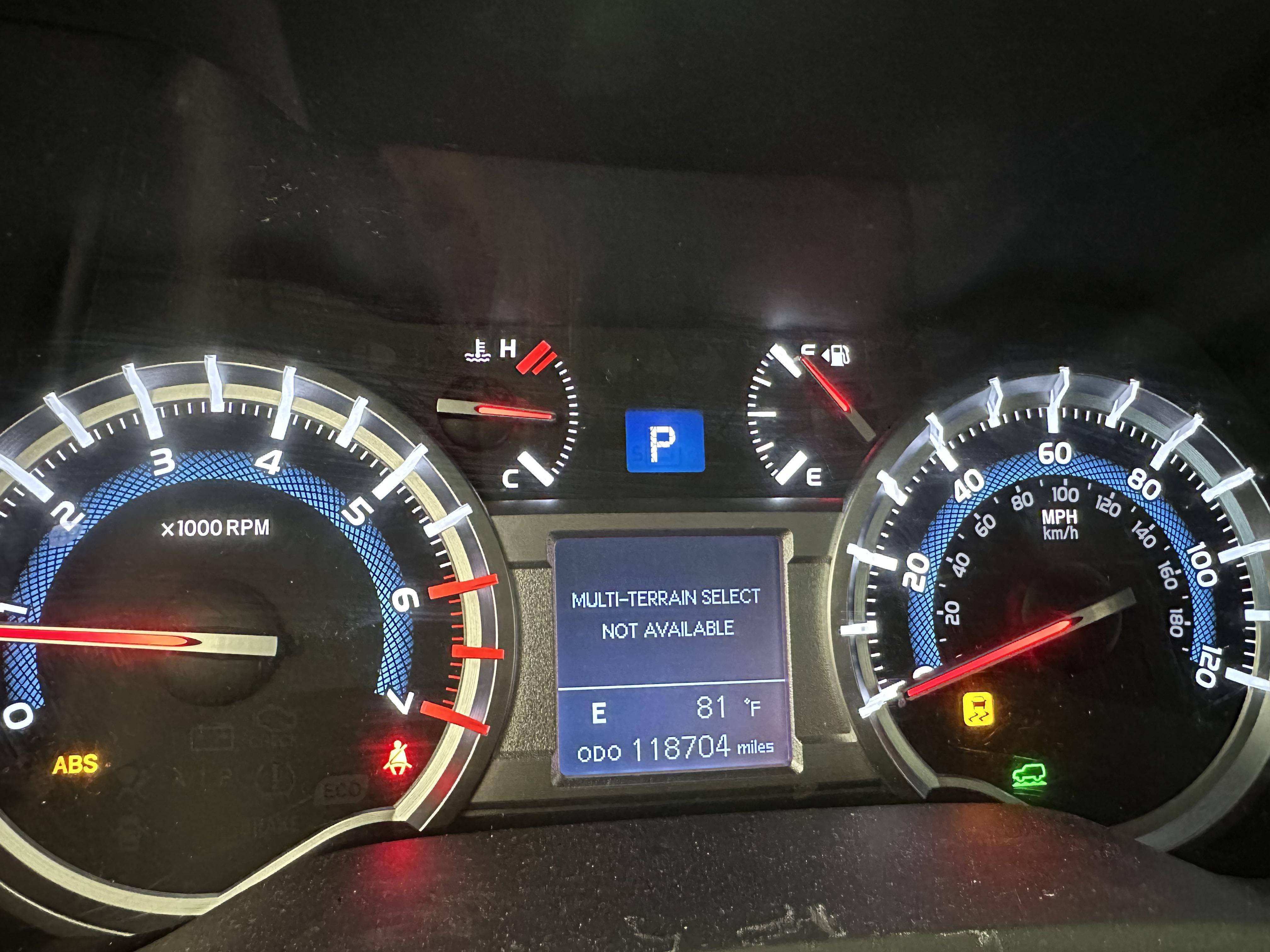 Multi- Terrain selection : r/4Runner