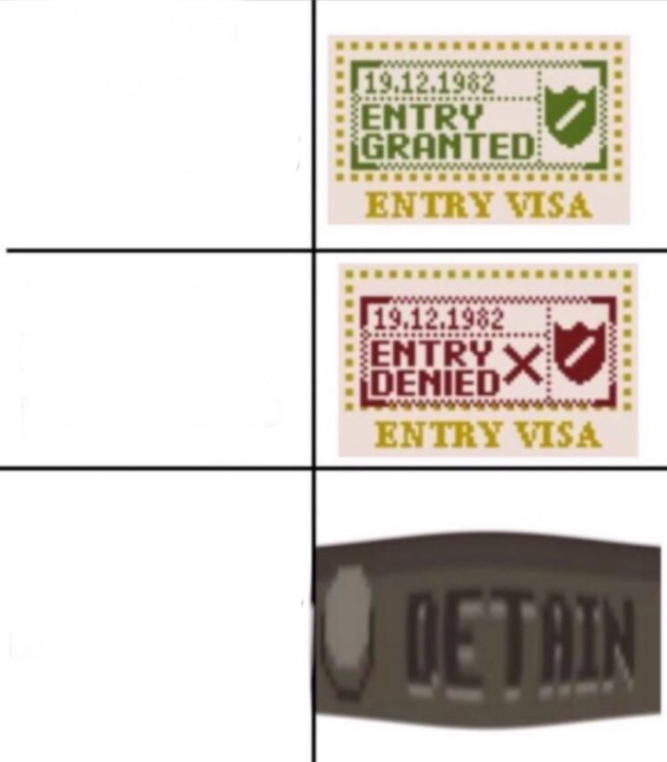 Papers please meme template MemeTemplatesOfficial