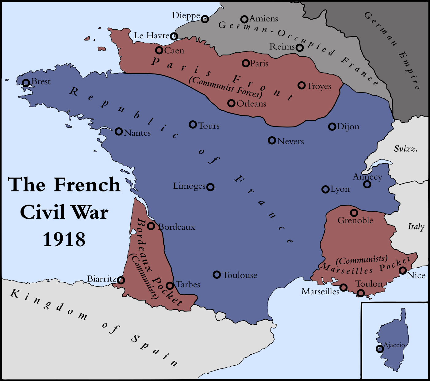 The french civil war in a timeline where WW1 drags on until 1924
