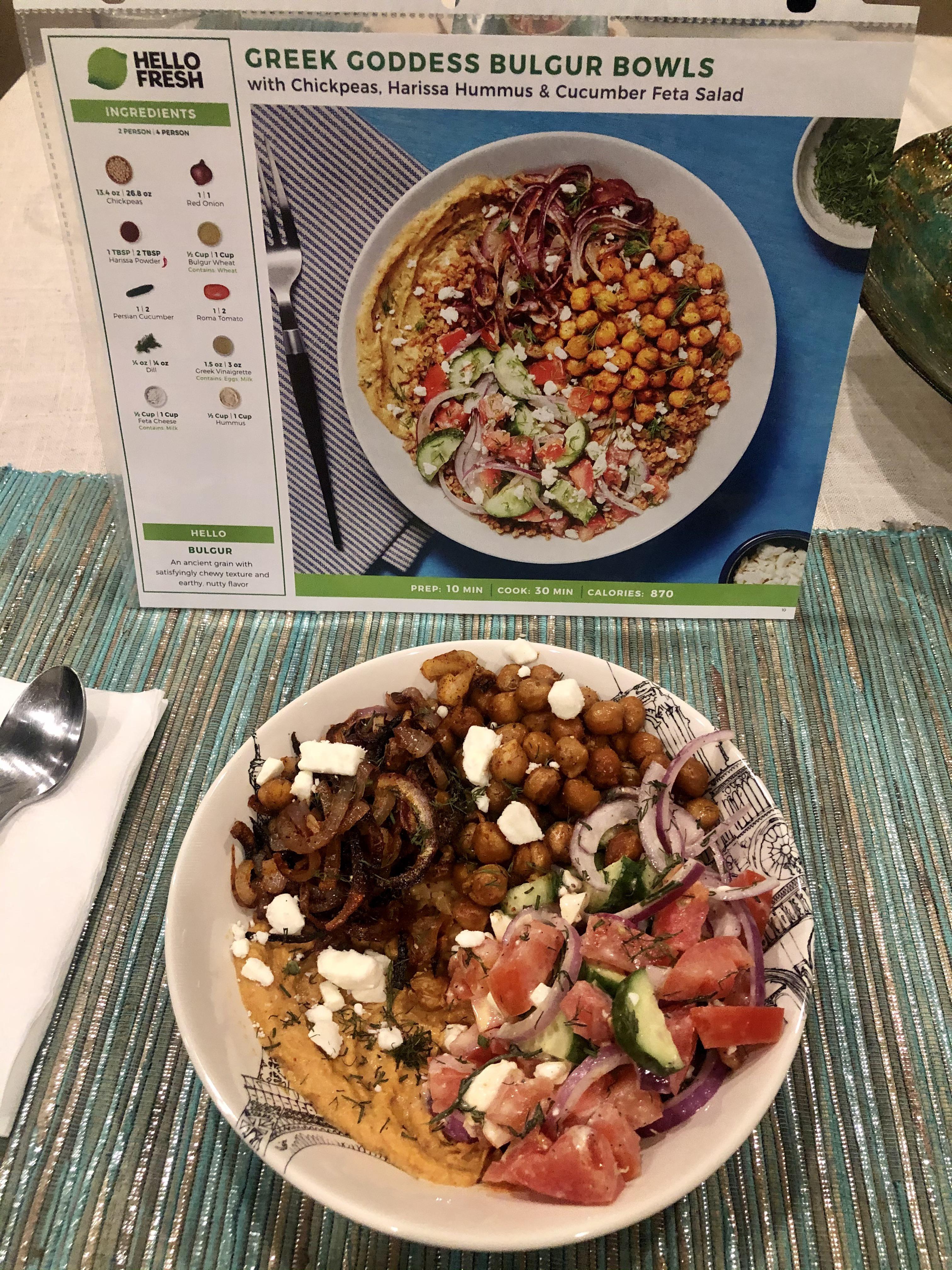 Greek Goddess Bulgar Bowl OMG, so yummy! r/hellofresh