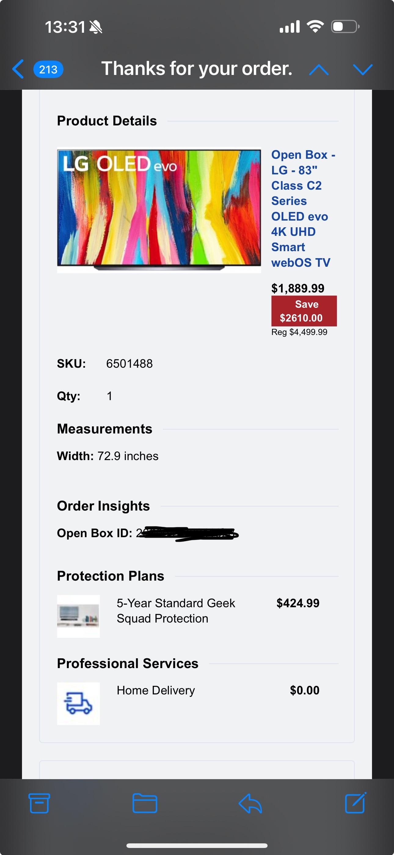 Good Open Box Deal? r/LGOLED