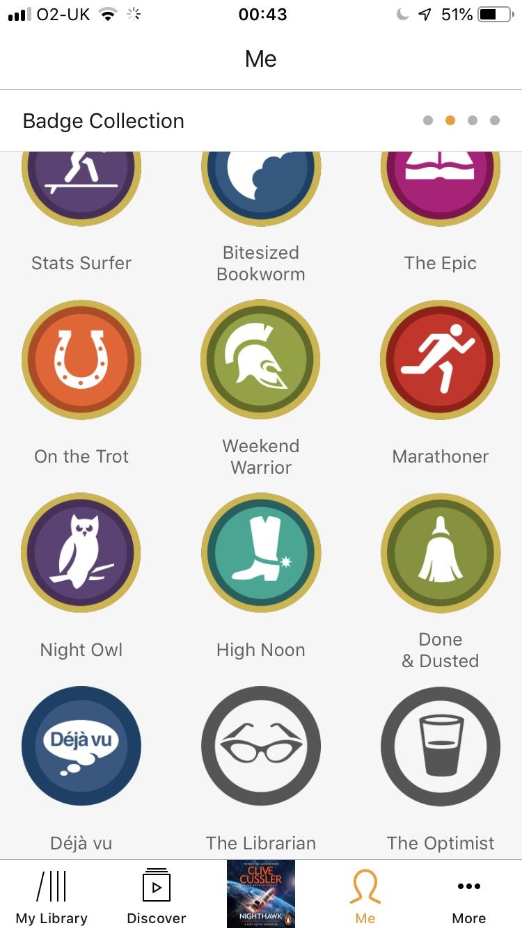 Help, how do I achieve these badges!!! audible