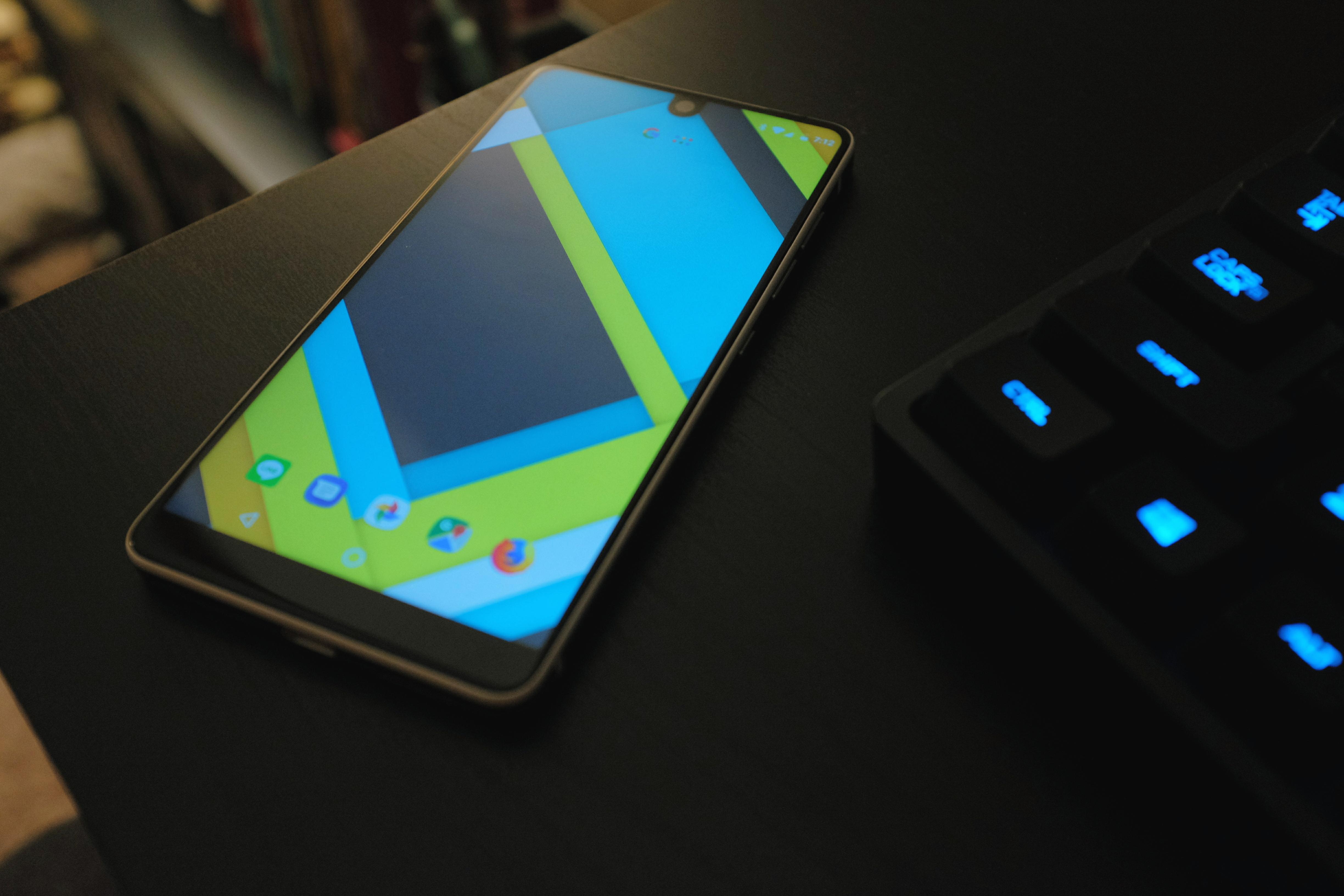 Very impressed with this phone's design. essential