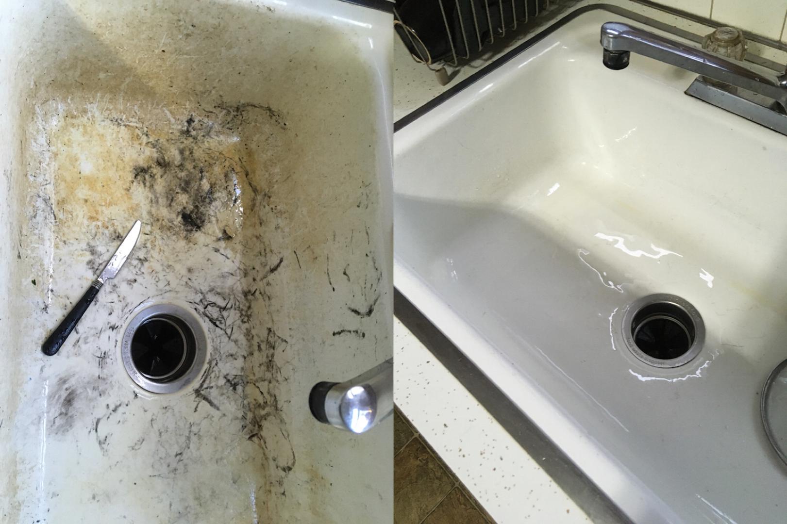 Dirty sink looks brand new r/oddlysatisfying