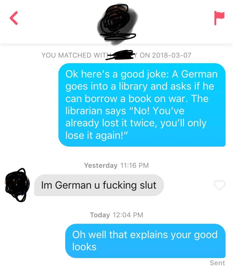 Her bio said “tell me a good joke” r/Tinder