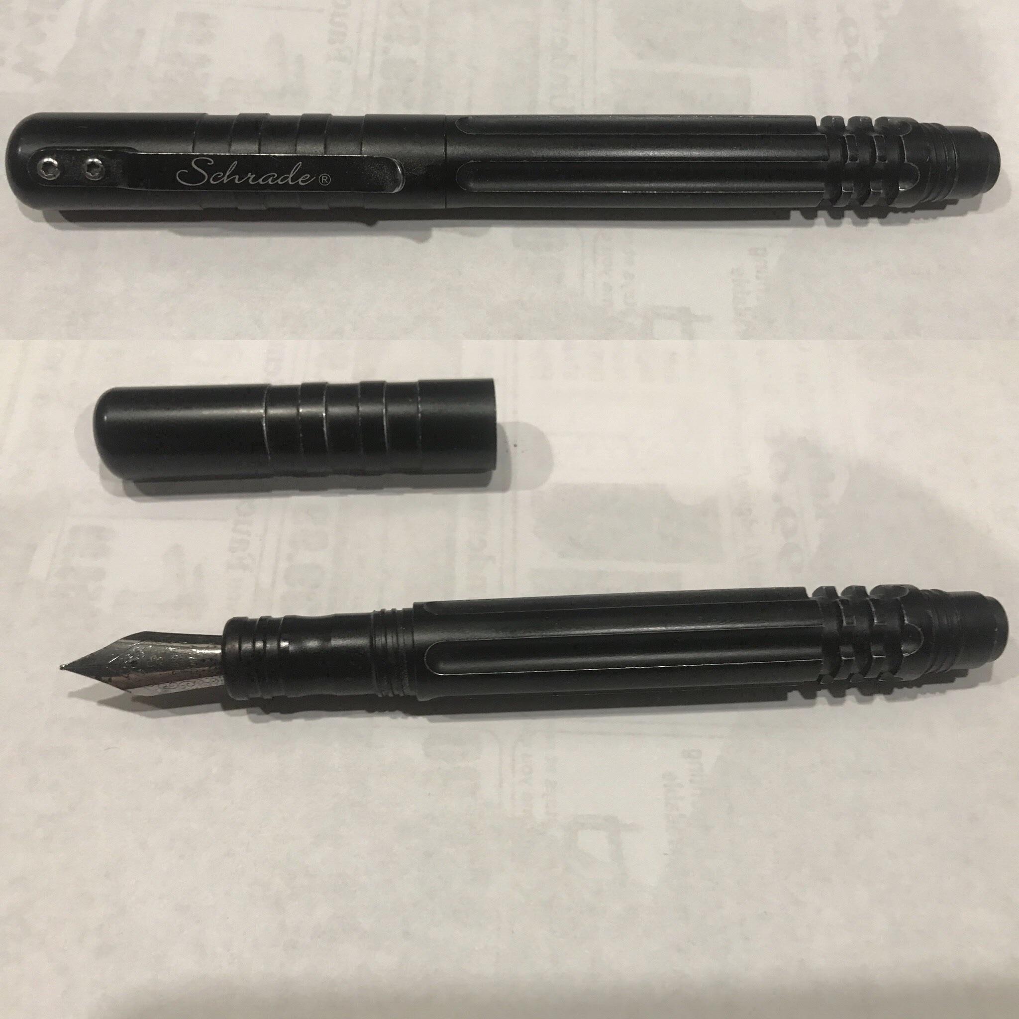 My Daily Driver. Schrade tactical fountain pen. Made from milled