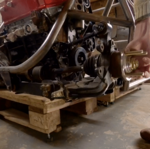 Honda crossover suspension re-engineered for my home built mid engine