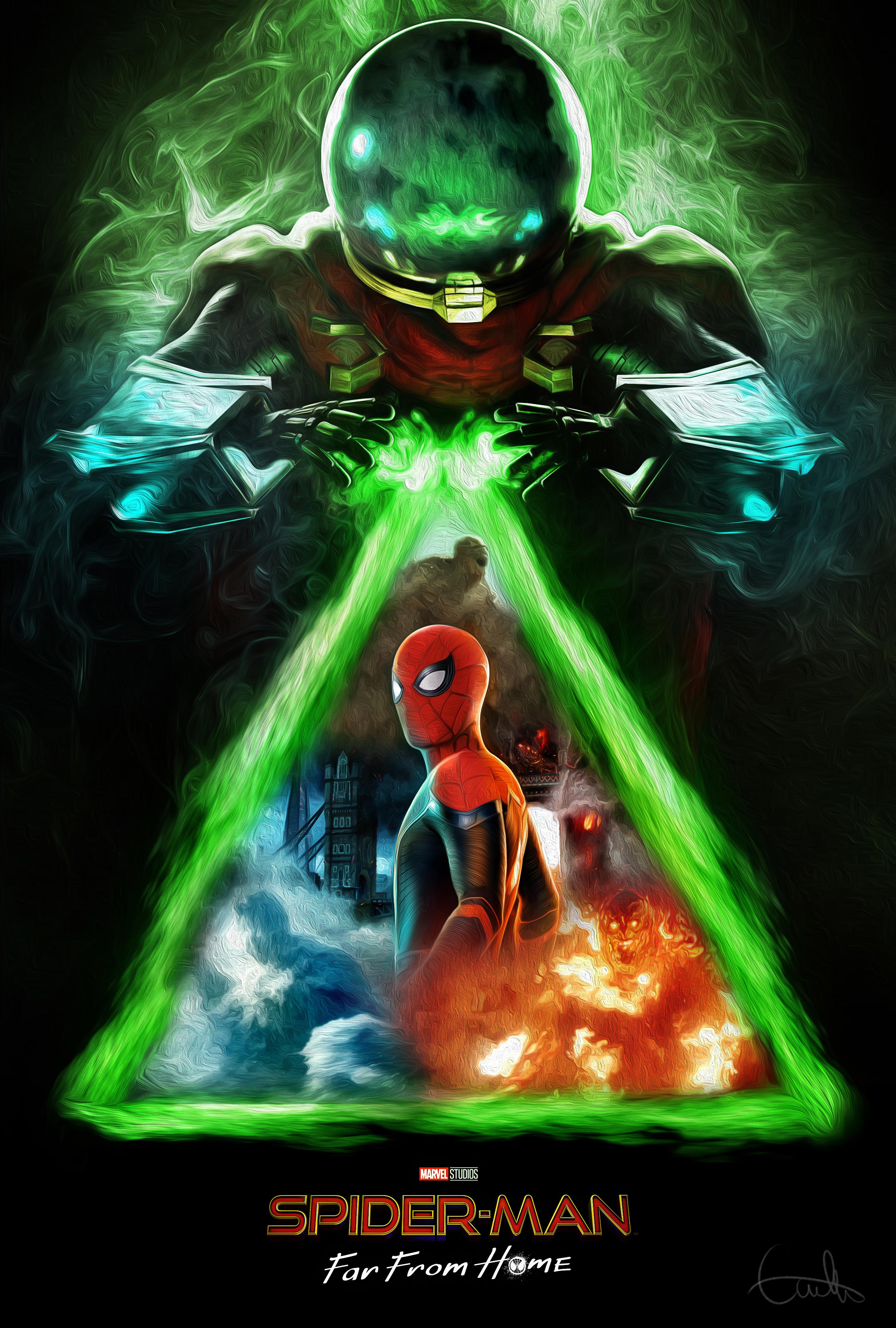Hey Reddit! Here's a SpiderMan Far From Home poster I made for