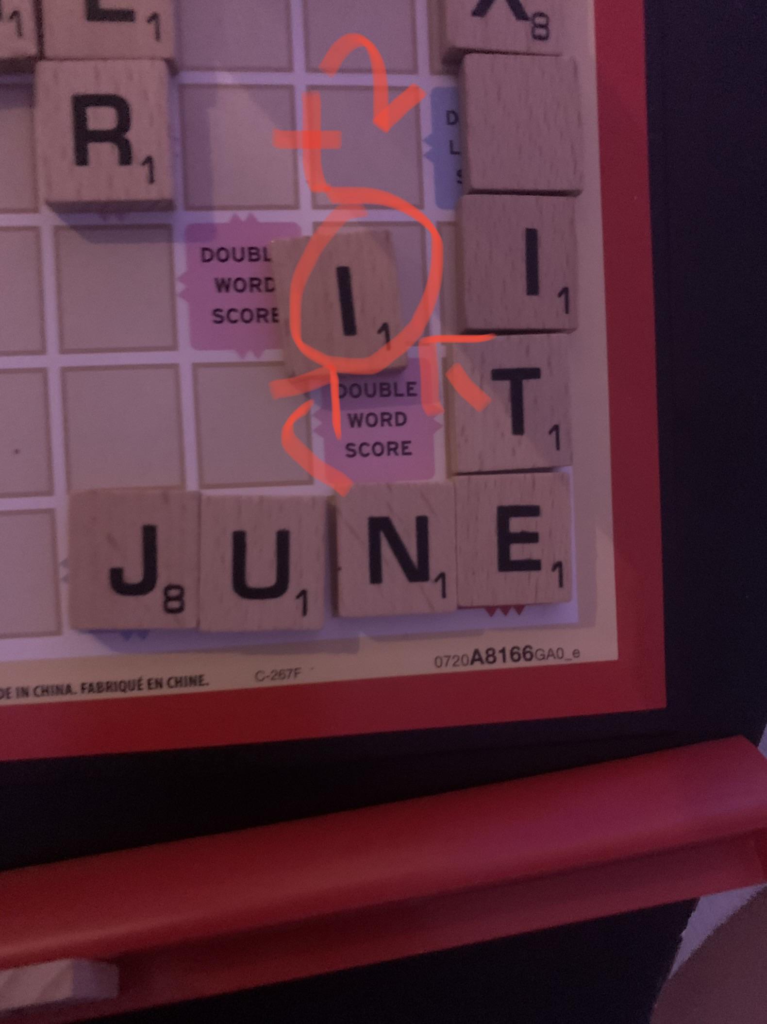 Do I get to use double word score twice for “in” and “it”? r/scrabble