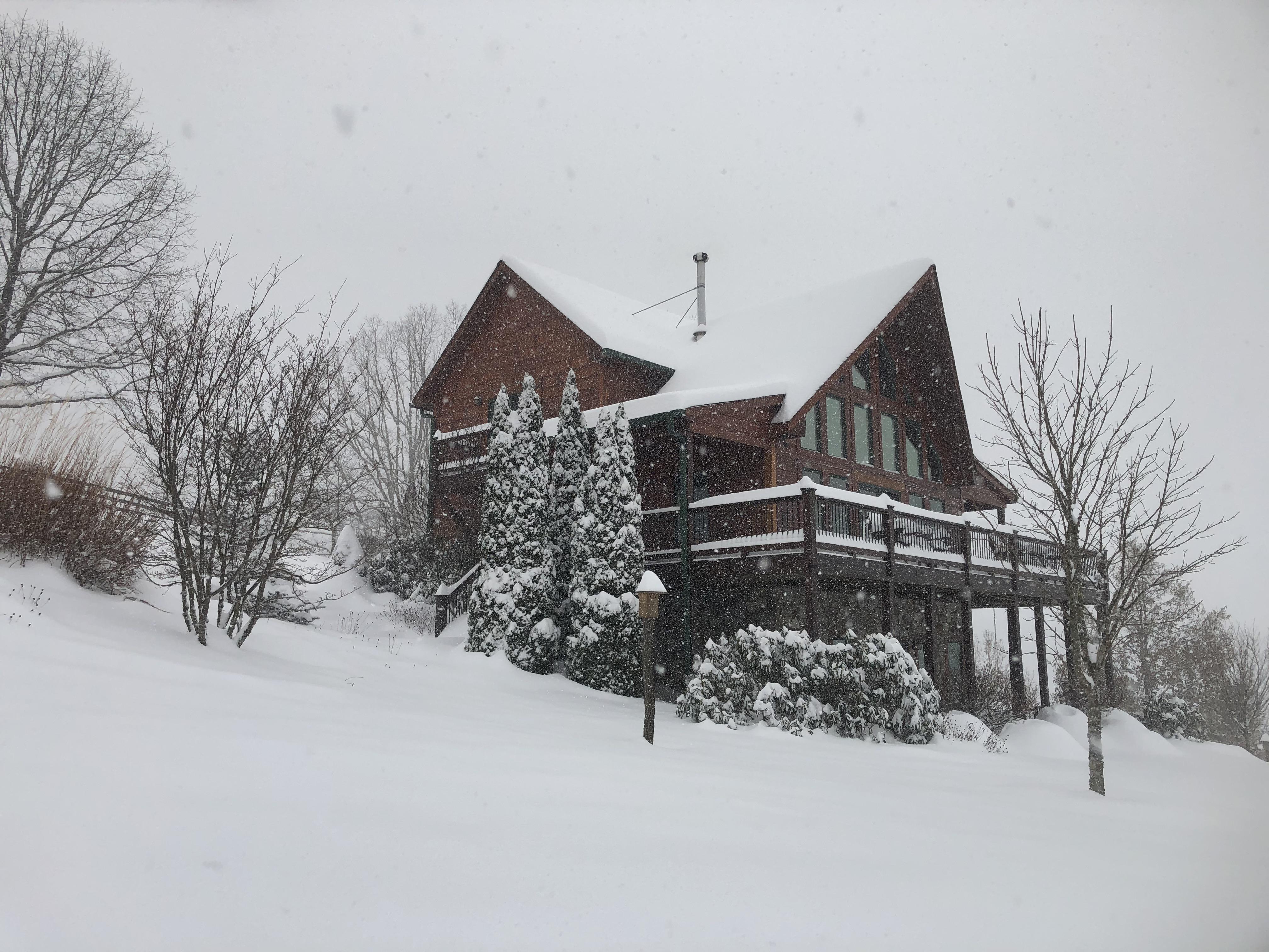When getting snowed in is a major plus... Ashe County, North Carolina