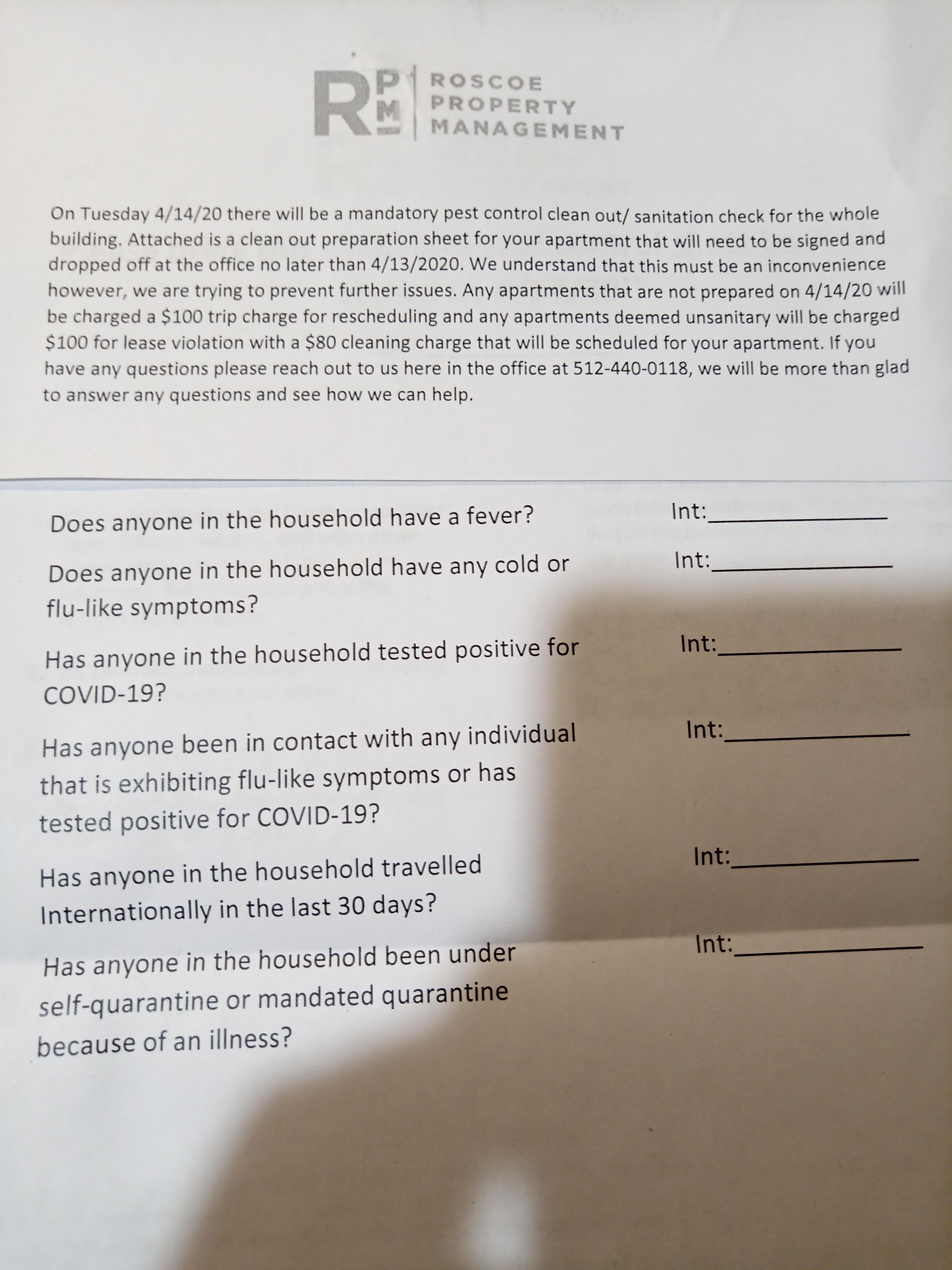 Roscoe properties response to Covid r/Austin