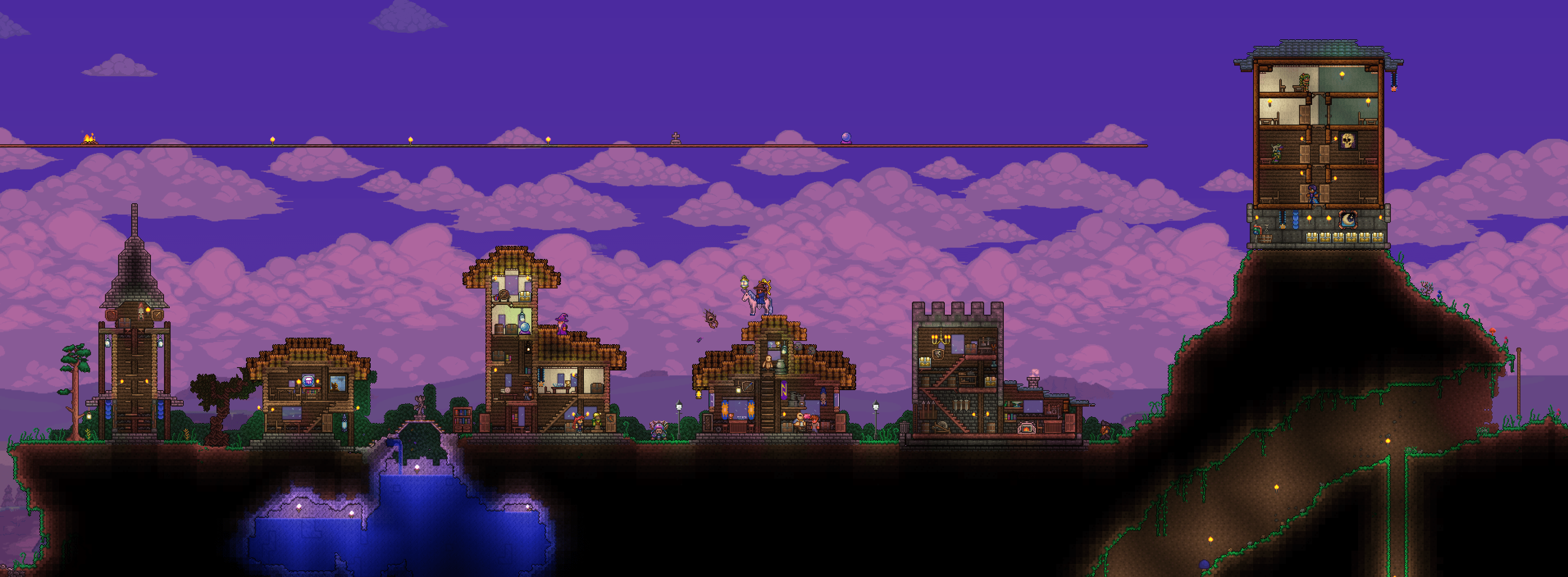 My PreMechanical Boss Wizard Base D r/Terraria