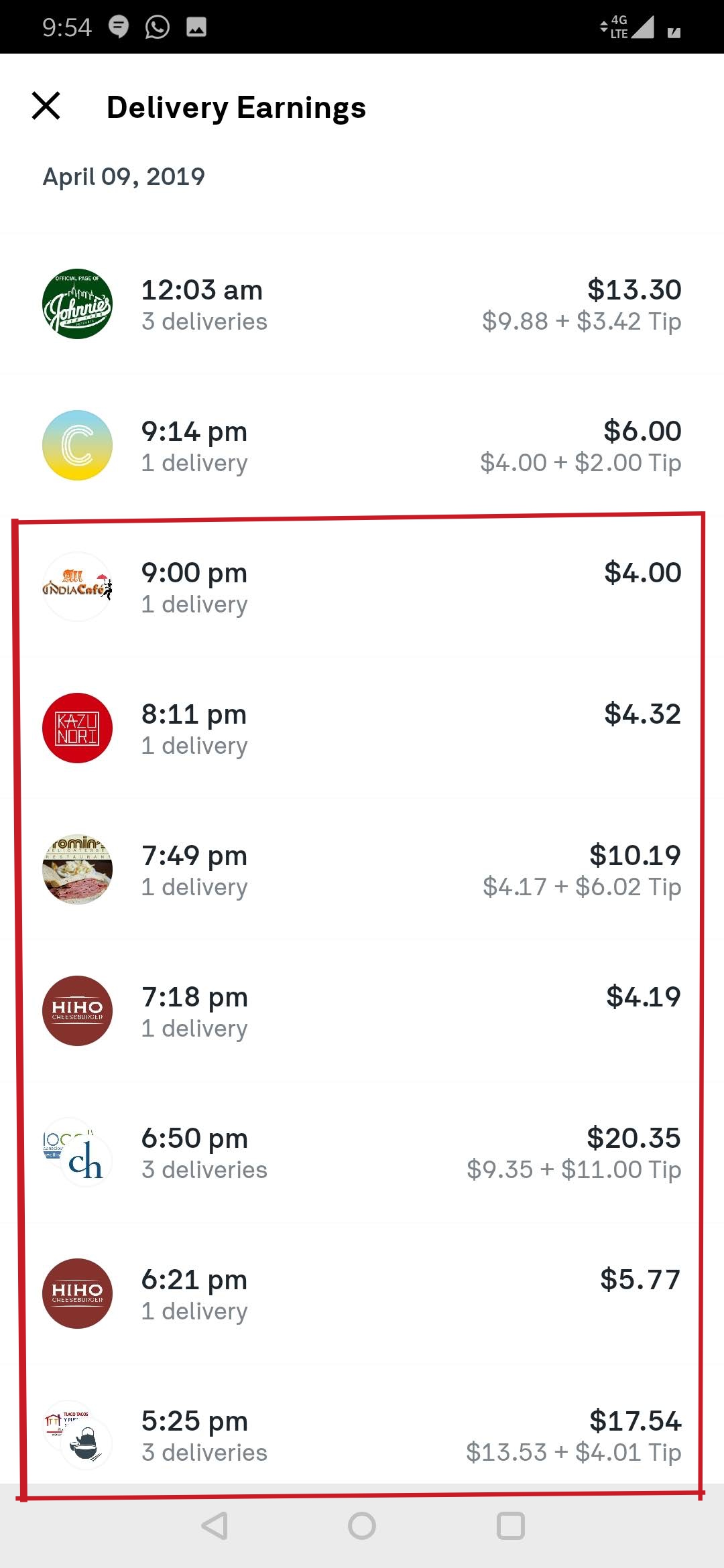 got my 11th delivery right at exactly 9 pm. postmates will not honor
