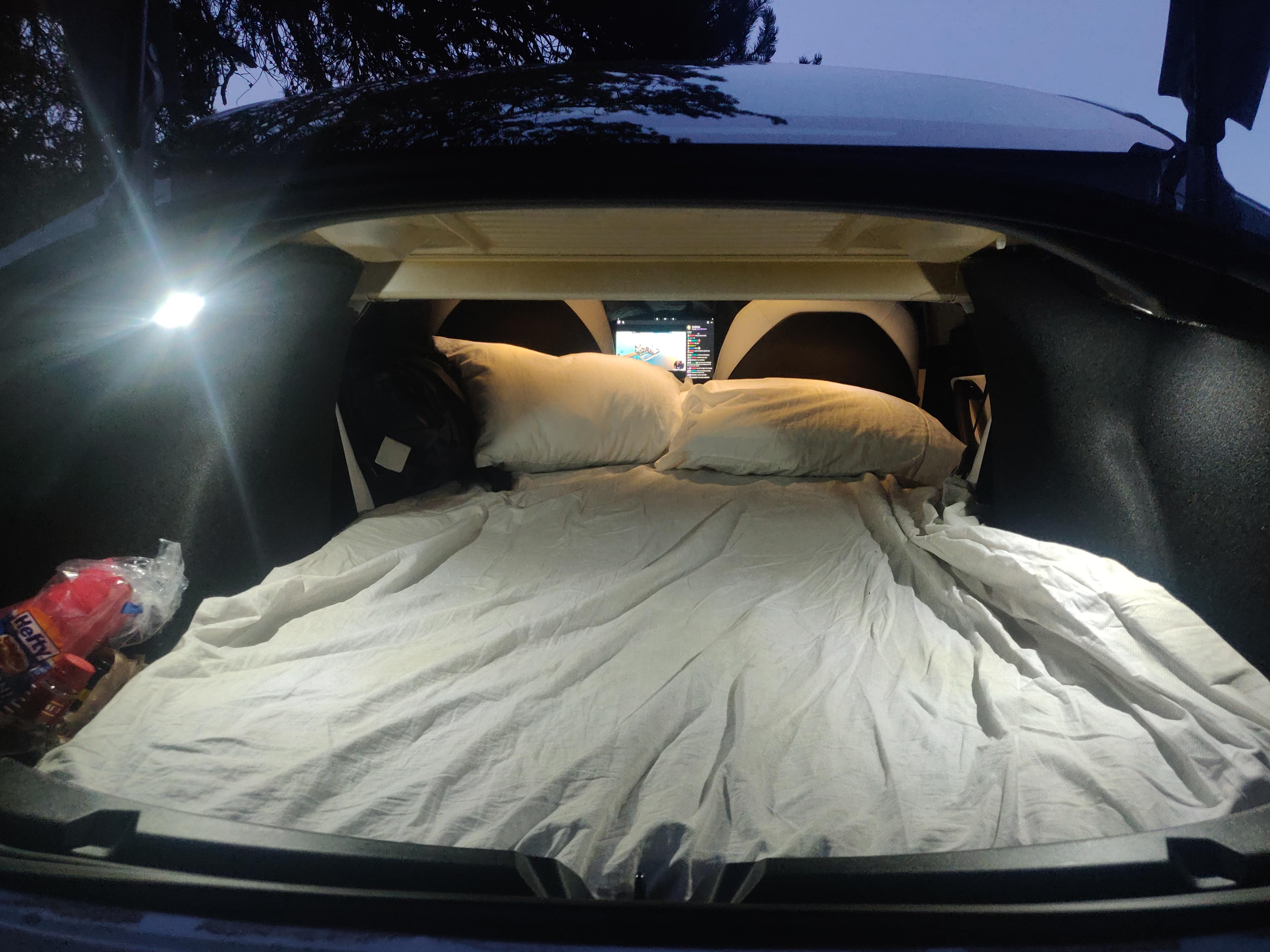 Camping in this car is so much fun! Tons of space for a sedan, plus