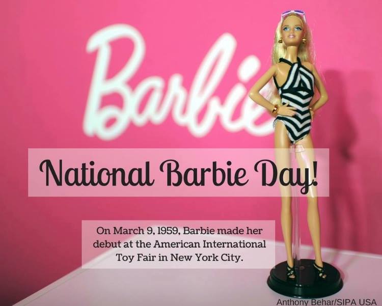 National Barbie Day today. r/nationalsomethingday