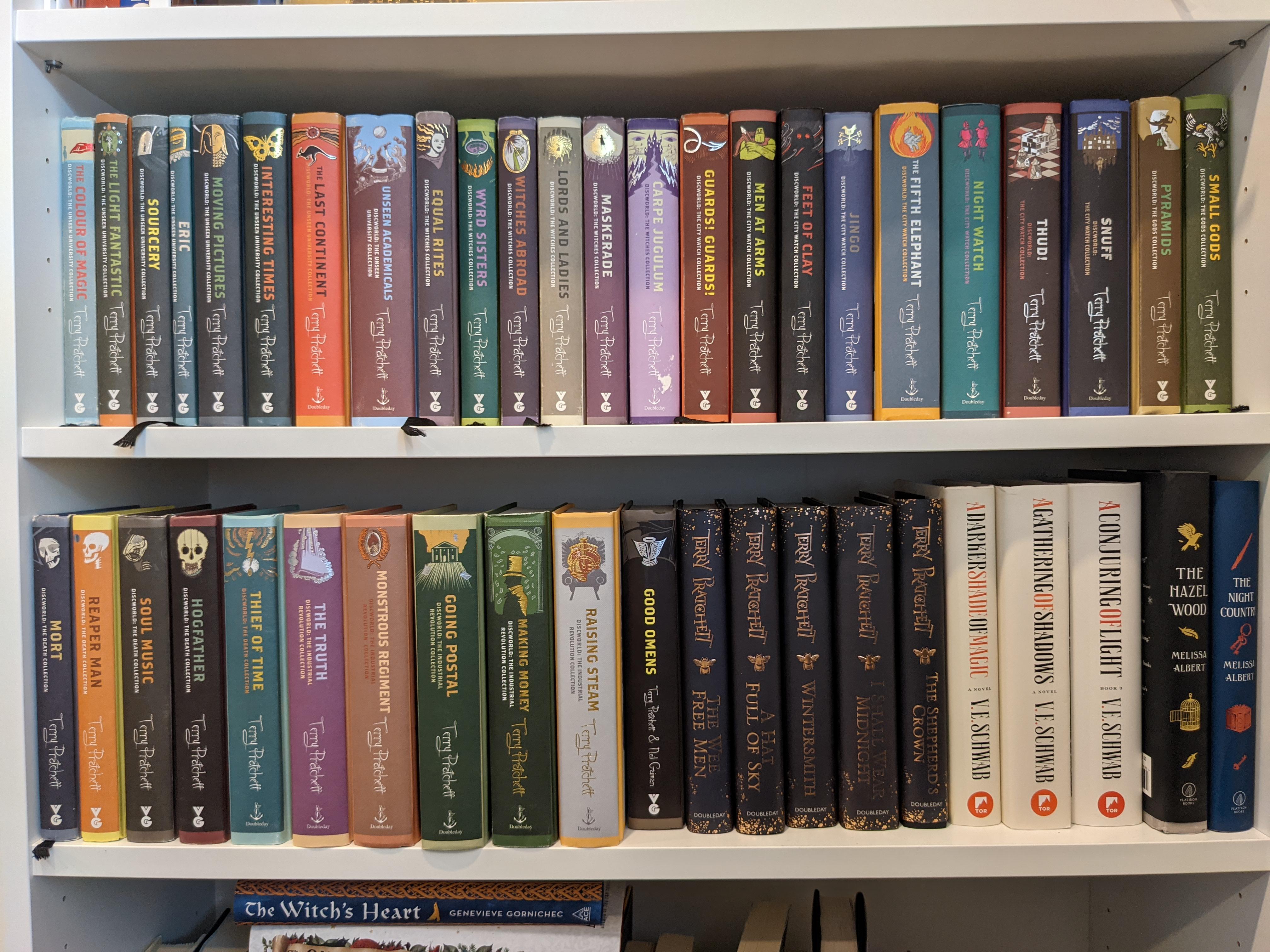 It took three years, but I finally have the entire Discworld series
