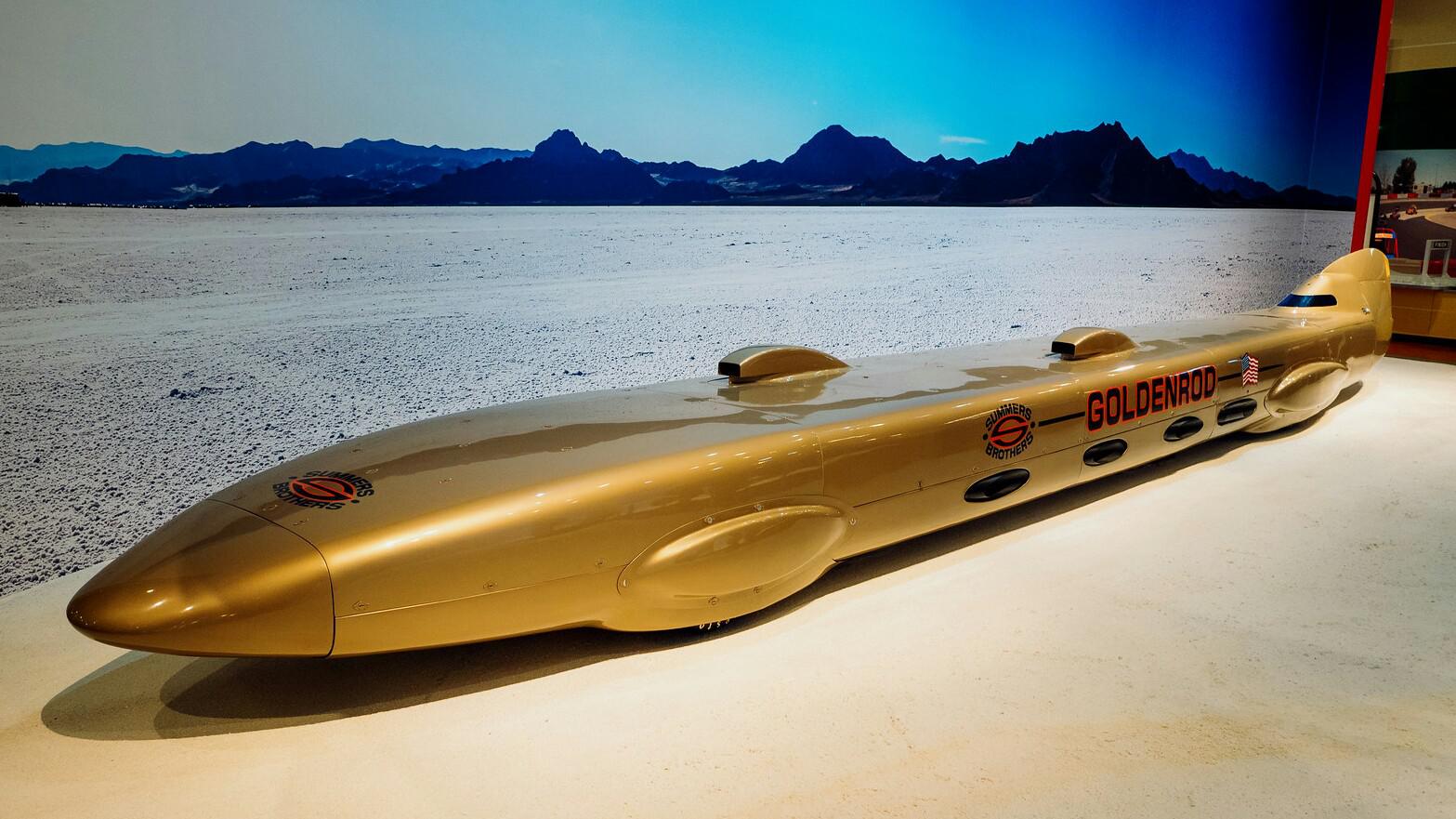 Goldenrod. Powered by 4 Hemi V8s r/WeirdWheels