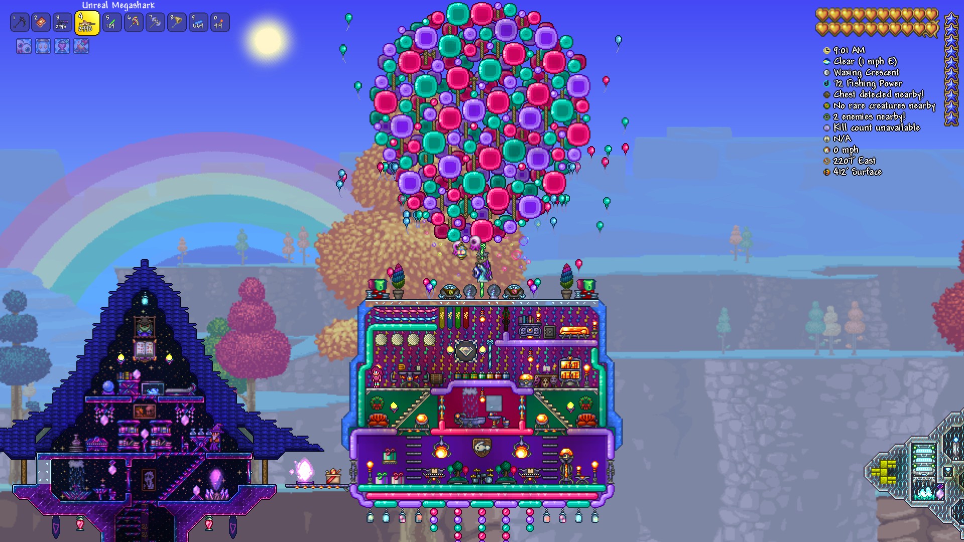 My Balloon house for Party Girl r/Terraria