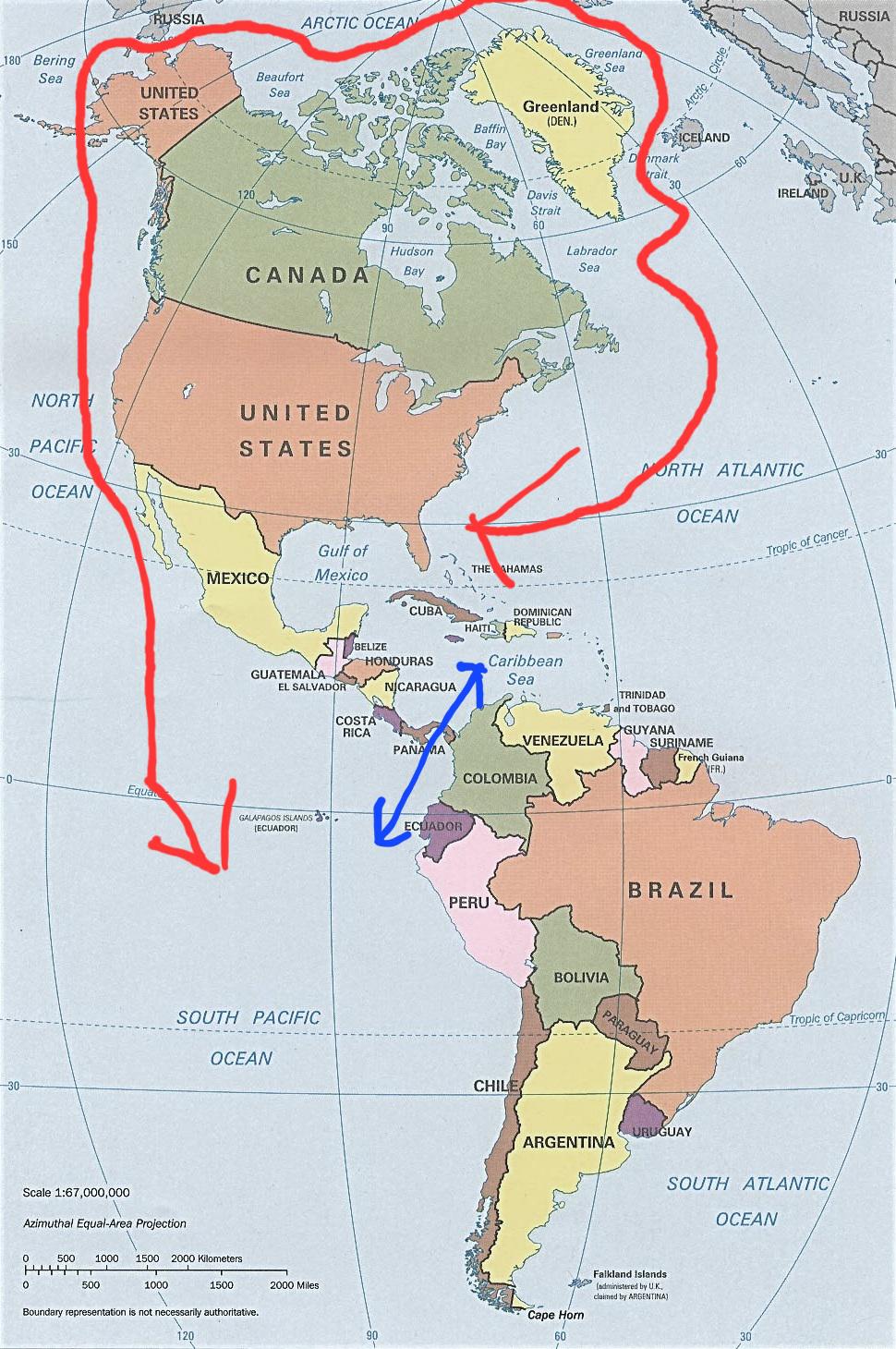 Why did the French and Americans create the Panama Canal instead of