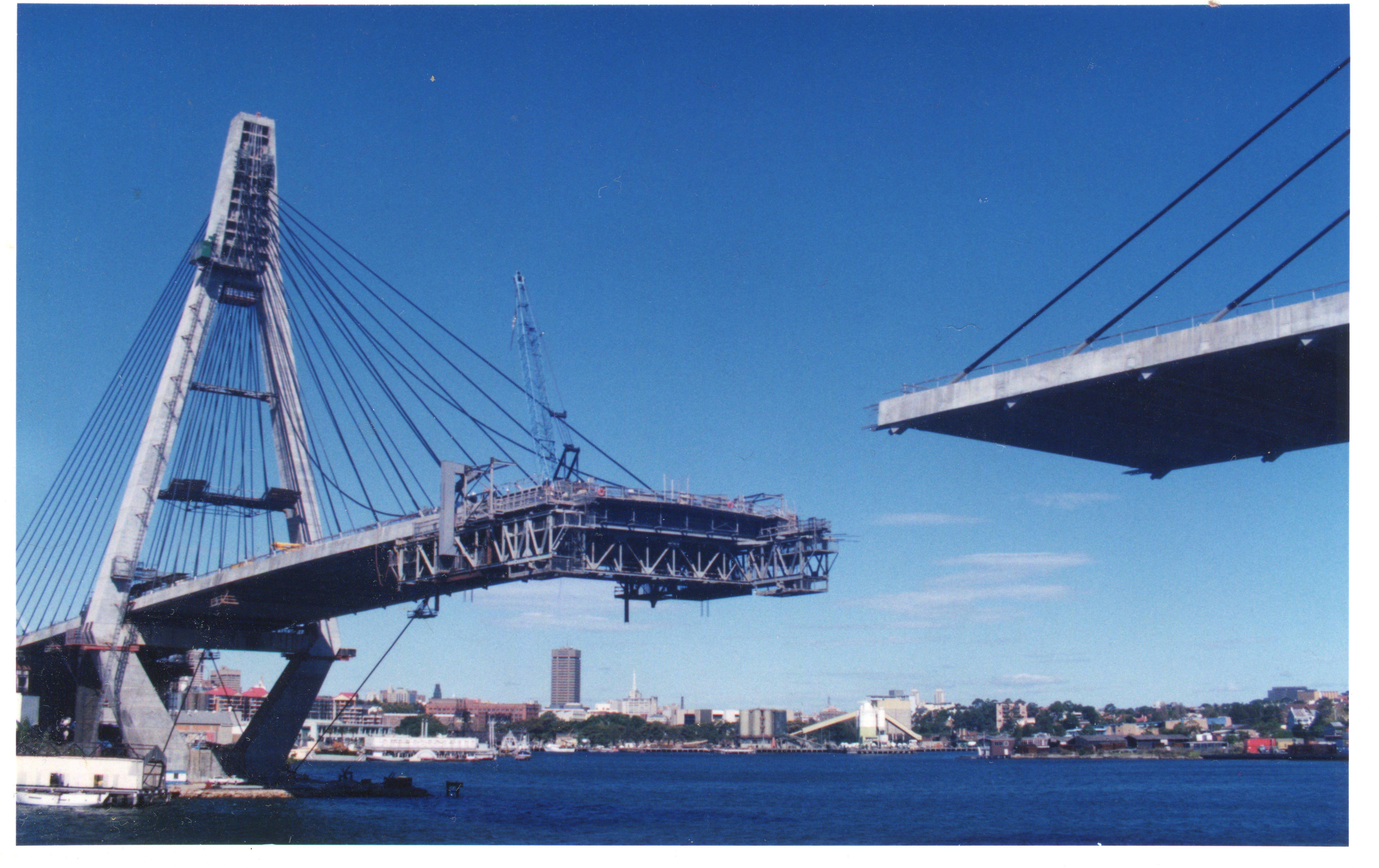 ANZAC Bridge under construction r/sydney