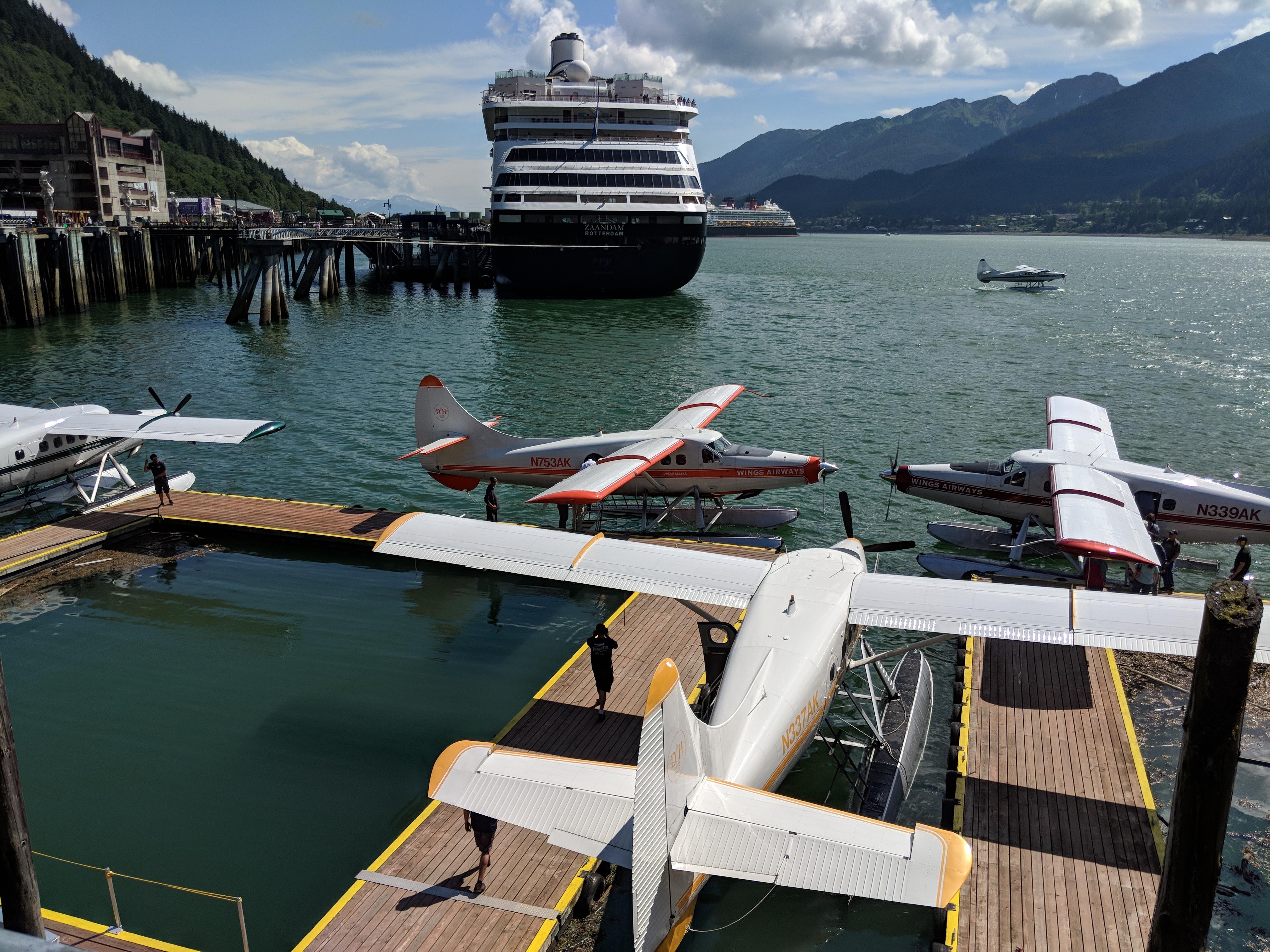 Float Dock in Juneau, AK Summer Day r/flying