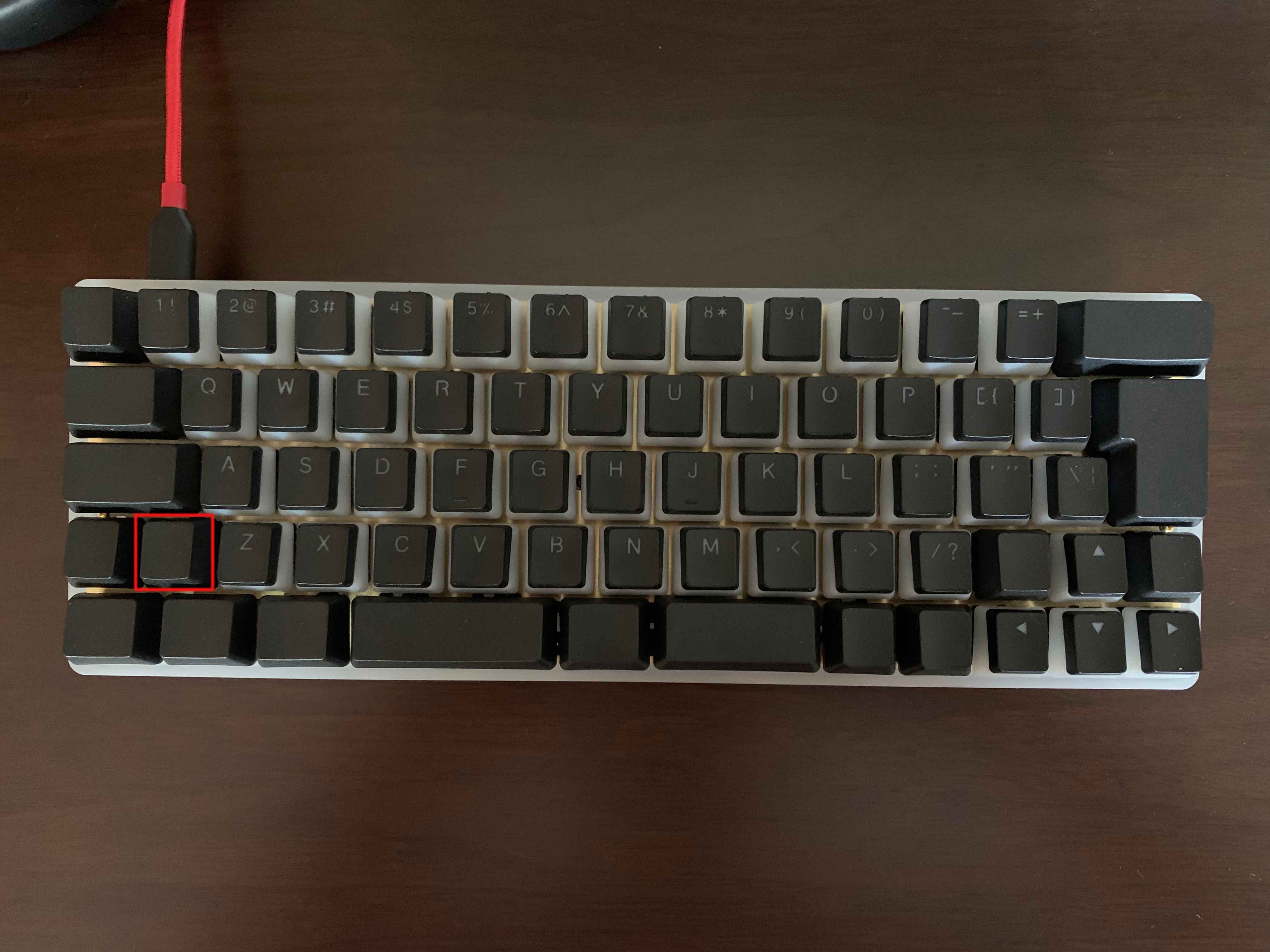 My First splitspace mechanical keyboard (one key doesn't work) r