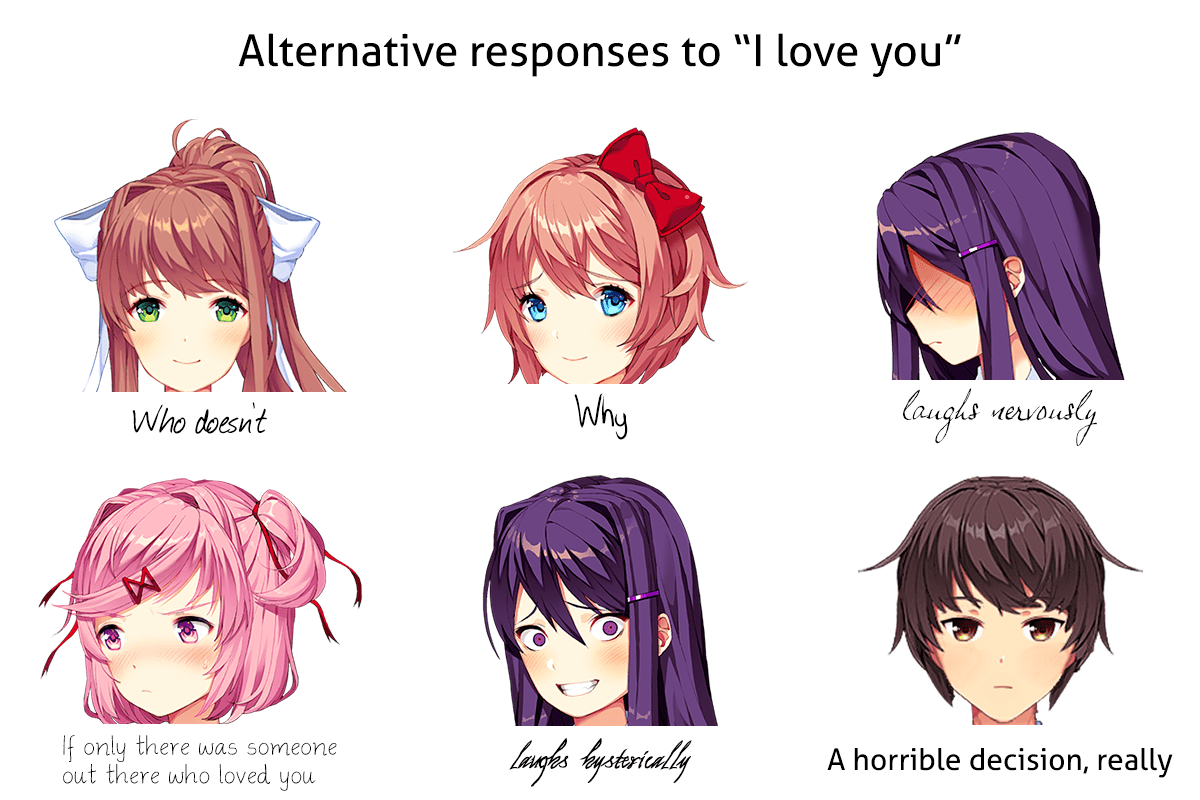 Download Meme Responses To I Love You PNG & GIF BASE