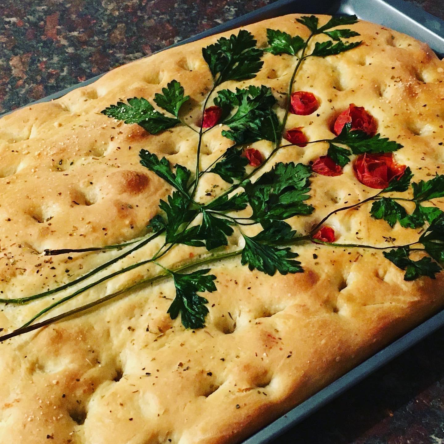 Italian focaccia made for Valentines Day r/Breadit